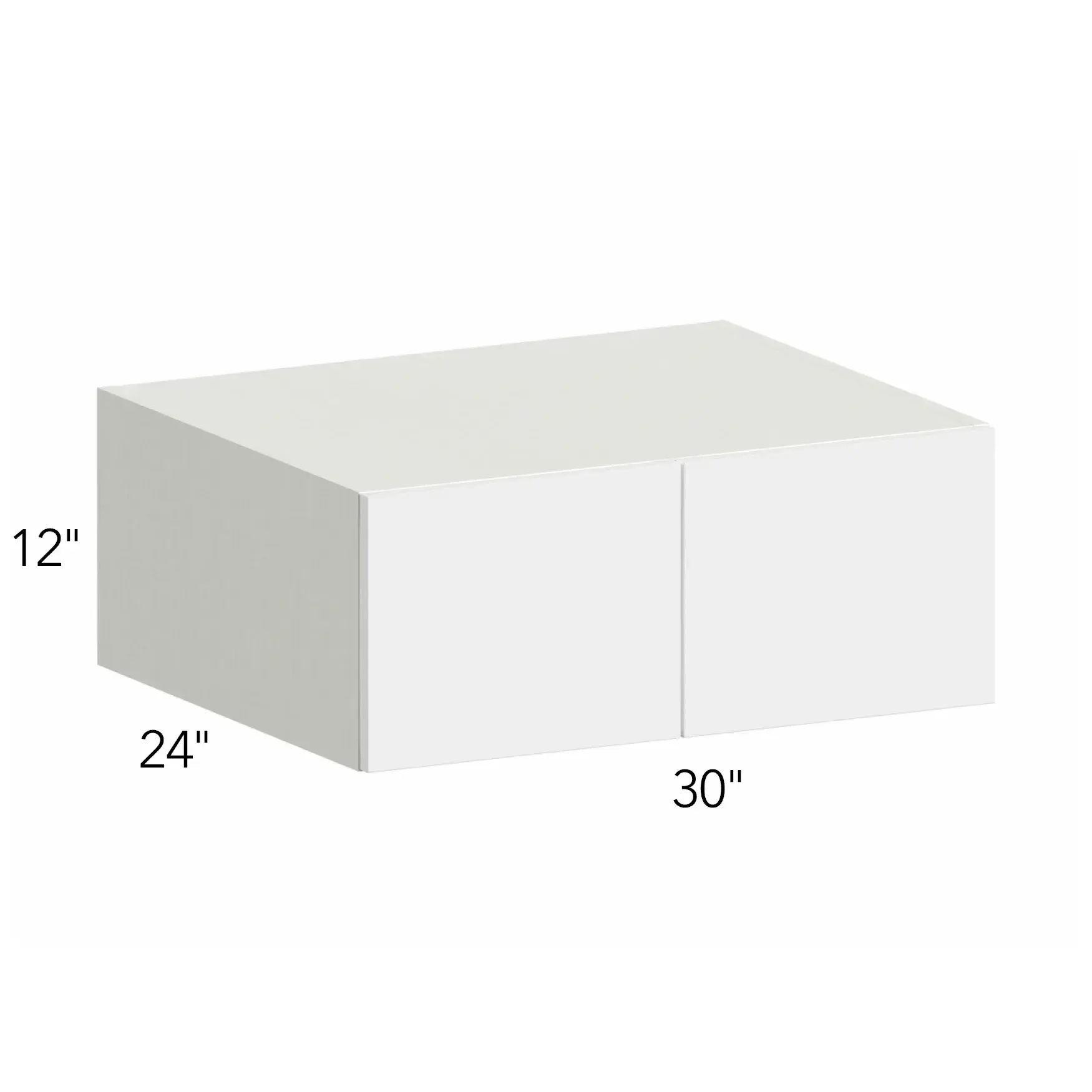 Ovela® Tuscany Blanco 30"W x 12"H x 24"D Wall Cabinet (W301224)