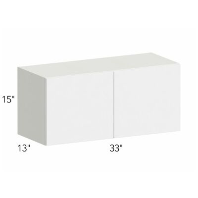 Ovela® Tuscany Blanco 33"W x 15"H x 13"D Wall Cabinet (W3315)
