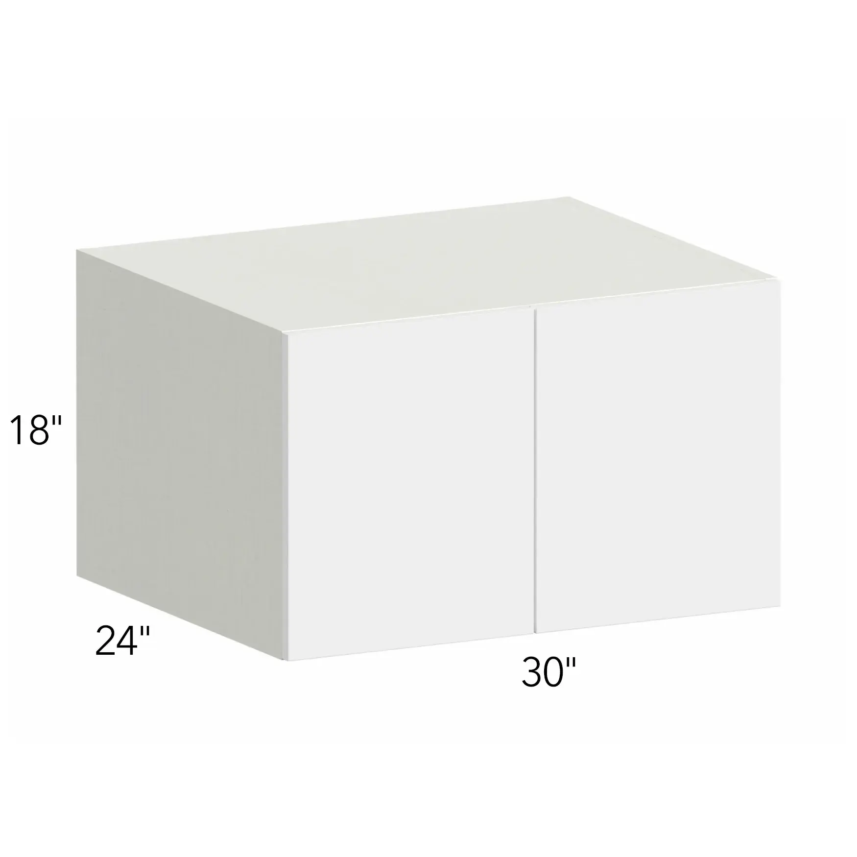 Ovela® Tuscany Blanco 30"W x 18"H x 24"D Wall Cabinet (W301824)