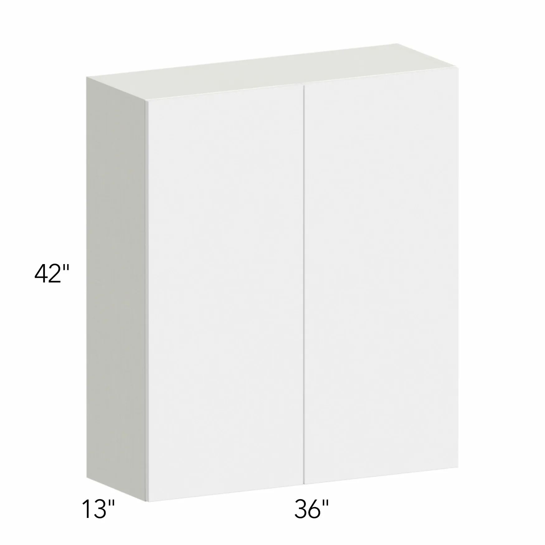 Ovela® Tuscany Blanco 36"W x 42"H x 13"D Wall Cabinet (W3642)