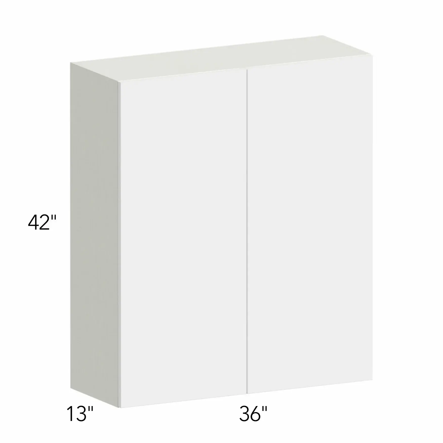 Ovela® Tuscany Blanco 36"W x 42"H x 13"D Wall Cabinet (W3642)