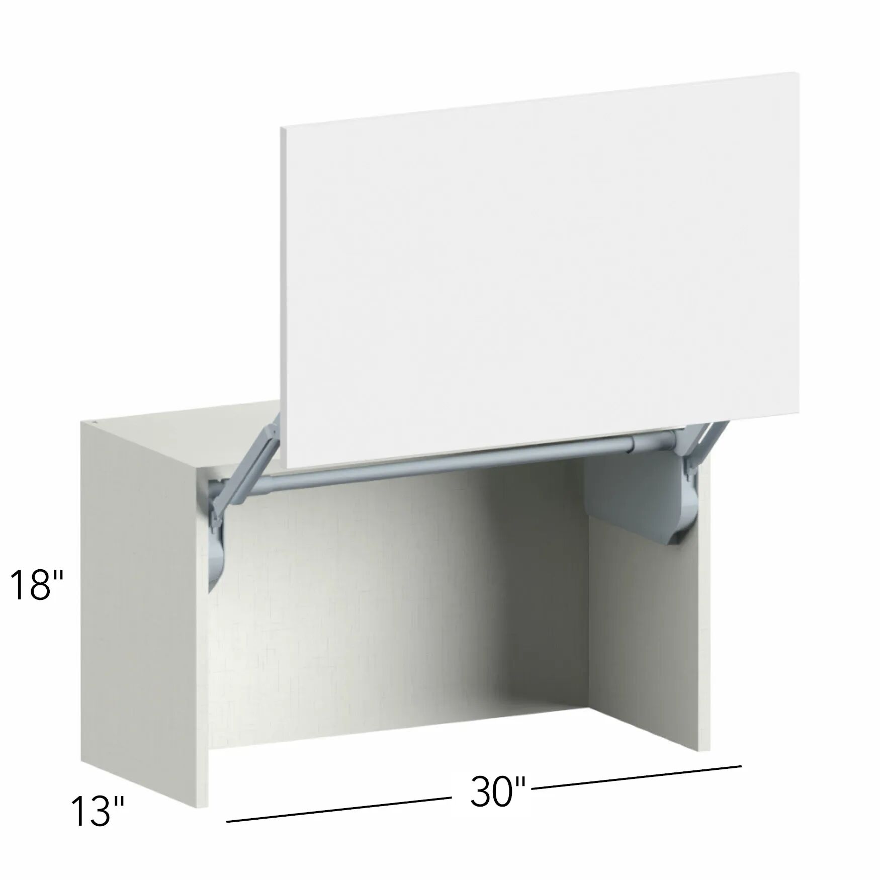 Illume® Tuscany Blanco 30"W x 18"H x 13"D Wall Appliance Cabinet (WAC3018)