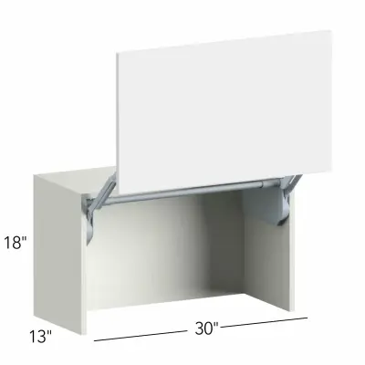 Illume® Tuscany Frappe 1 30"W x 18"H x 13"D Wall Appliance Cabinet (WAC3018)