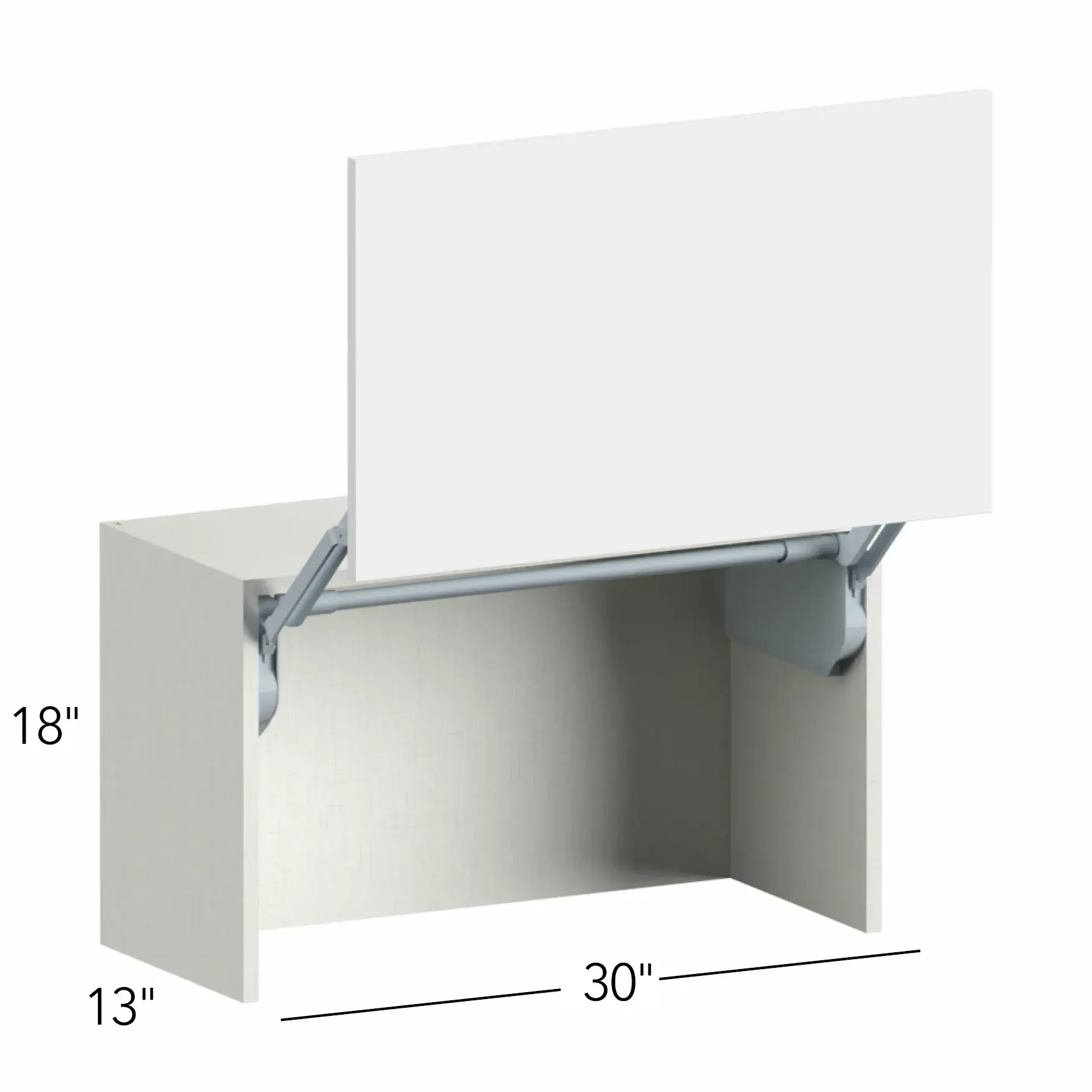 Illume® Tuscany Blanco 30"W x 18"H x 13"D Wall Appliance Cabinet (WAC3018)
