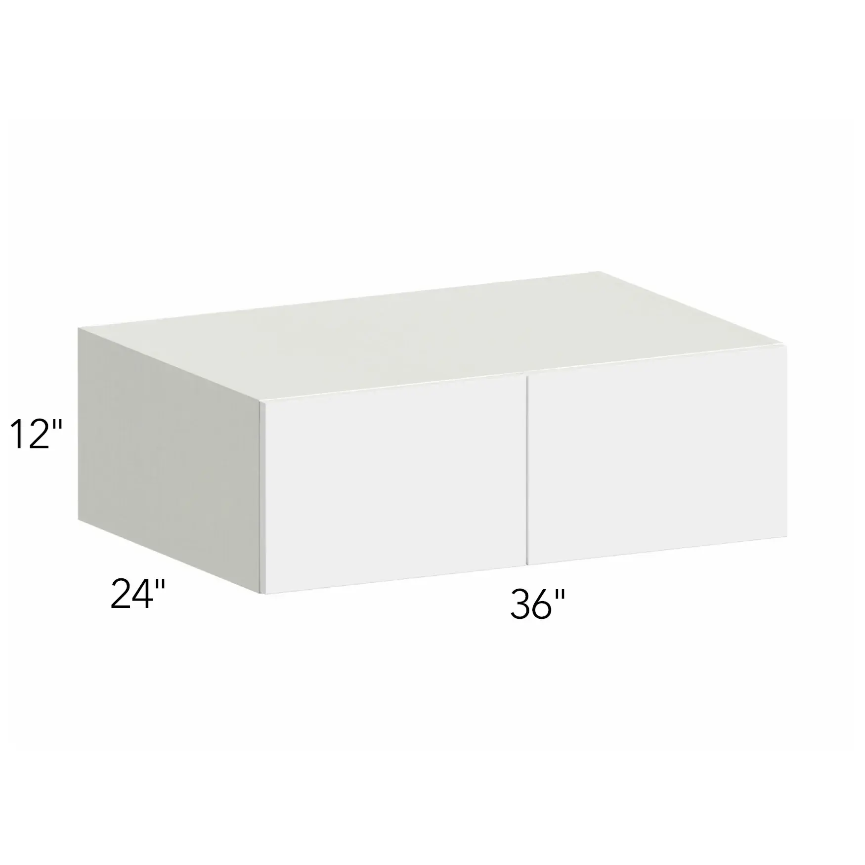 Illume® Tuscany Como Ash 2 36"W x 12"H x 24"D Wall Cabinet (W361224)