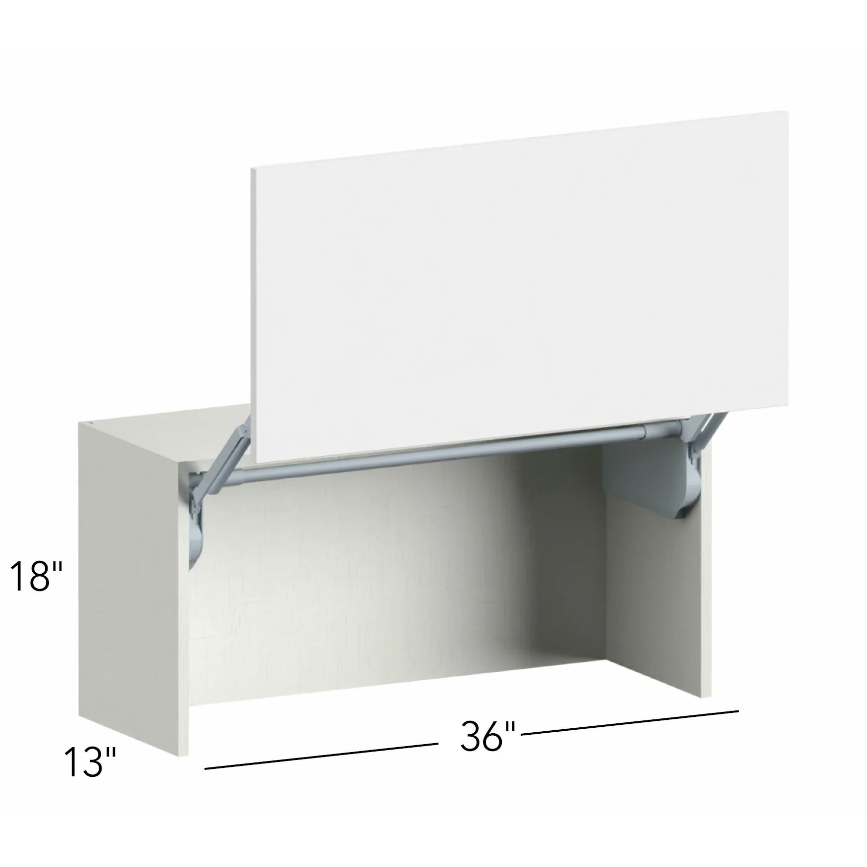 Illume® Tuscany Blanco 36"W x 18"H x 13"D Wall Appliance Cabinet (WAC3618)