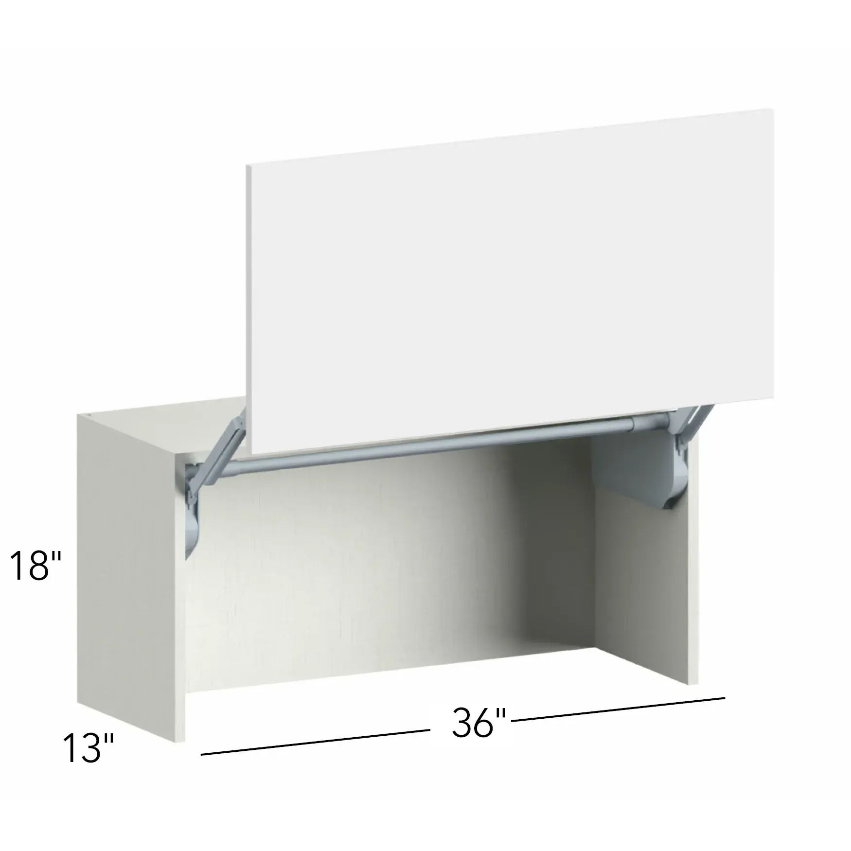 Illume® Tuscany Blanco 36"W x 18"H x 13"D Wall Appliance Cabinet (WAC3618)