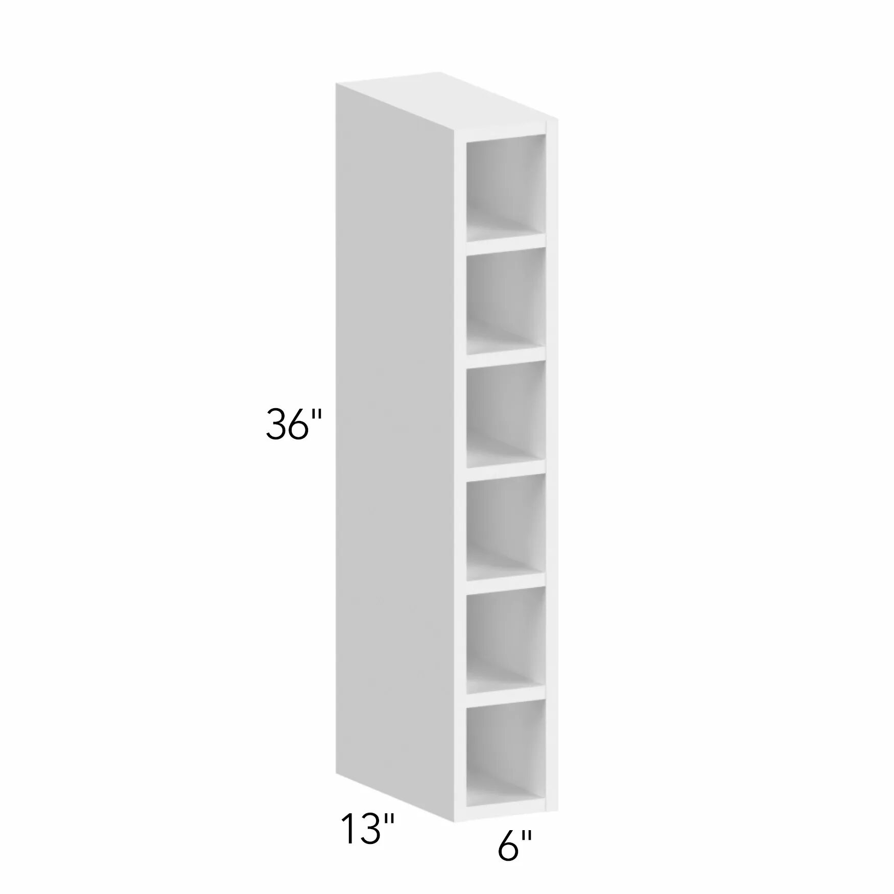 Illume® Tuscany Blanco 6"W x 36"H x 13"D Wall Wine Cube (WC0636)