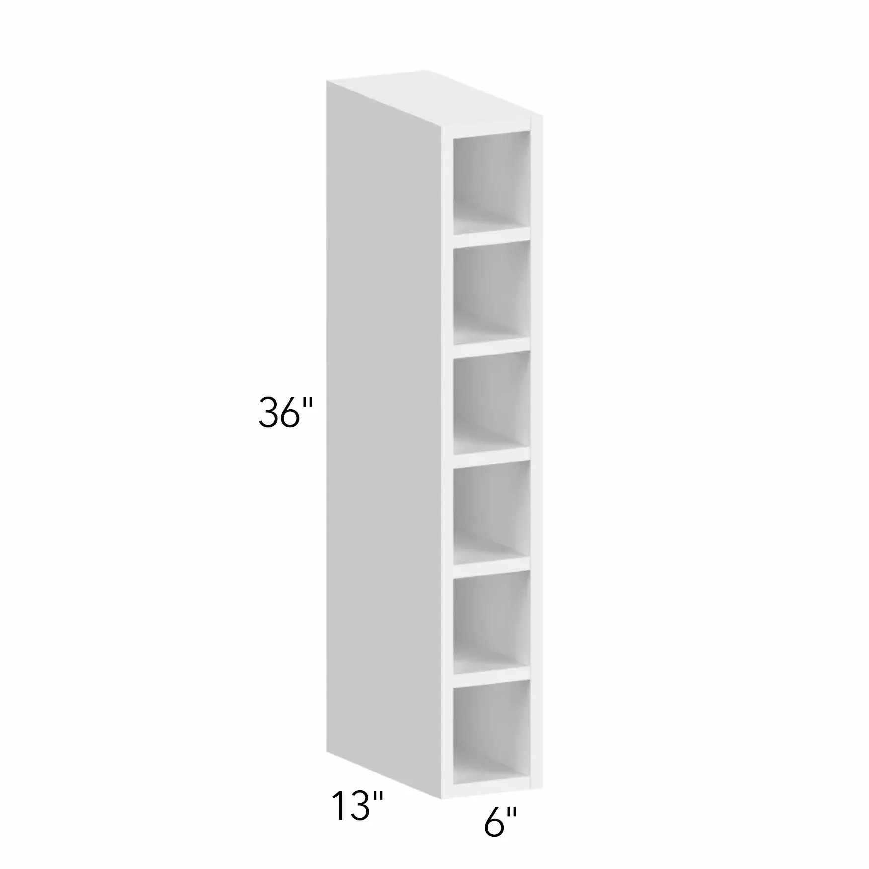 Illume® Tuscany Blanco 6"W x 36"H x 13"D Wall Wine Cube (WC0636)
