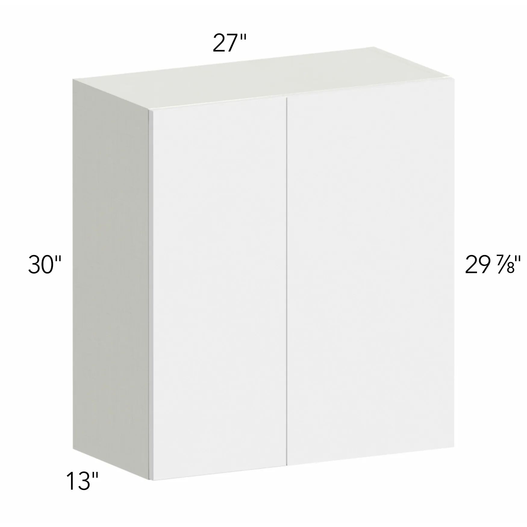Illume® Tuscany Como Ash 2 27"W x 30"H x 13"D Blind Corner Cabinet (WBC2730)