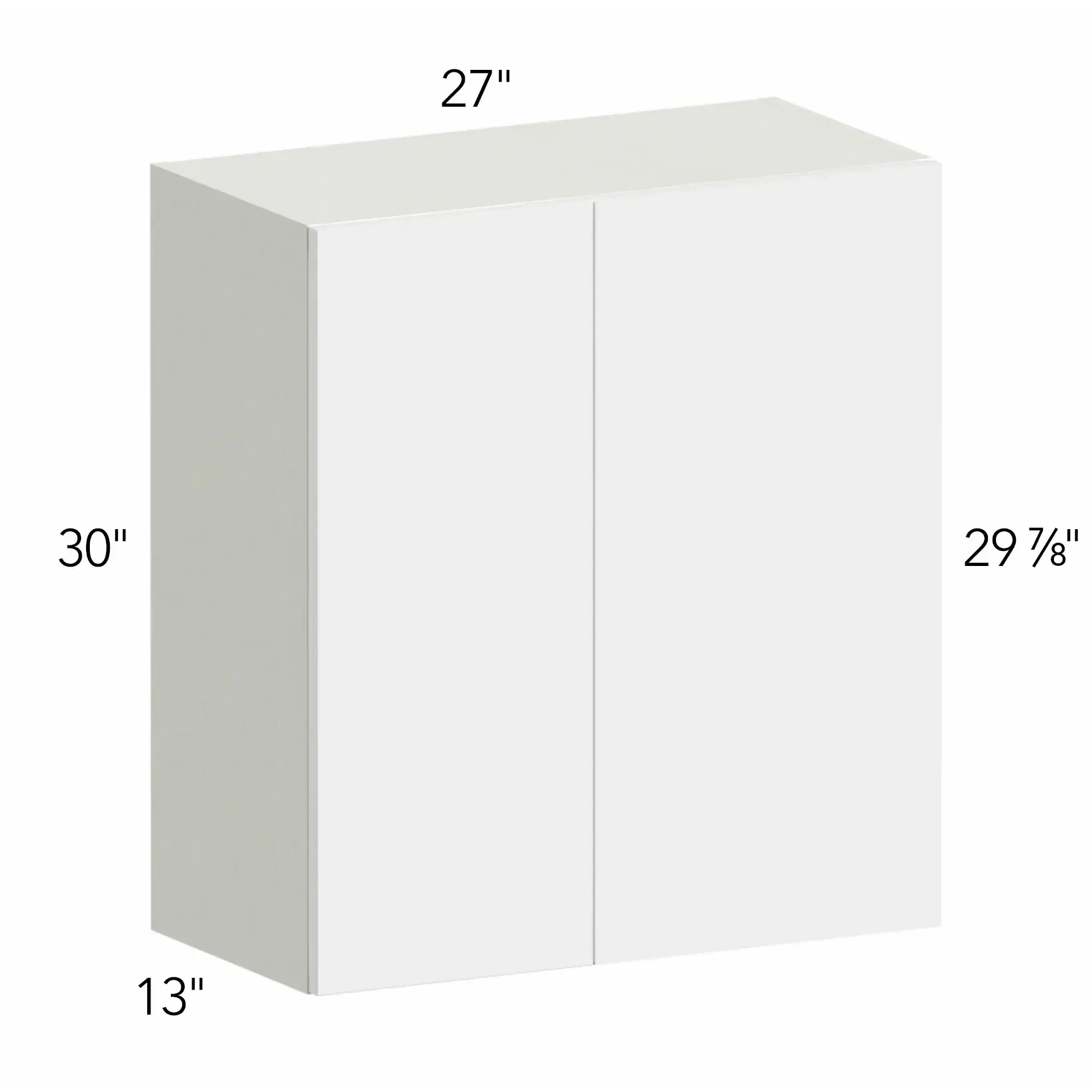 Illume® Tuscany Como Ash 2 27"W x 30"H x 13"D Blind Corner Cabinet (WBC2730)