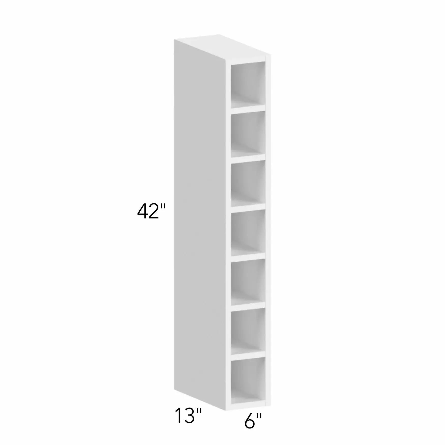 Illume® Tuscany Basalto 6"W x 42"H x 13"D Wall Wine Cube (WC0642)