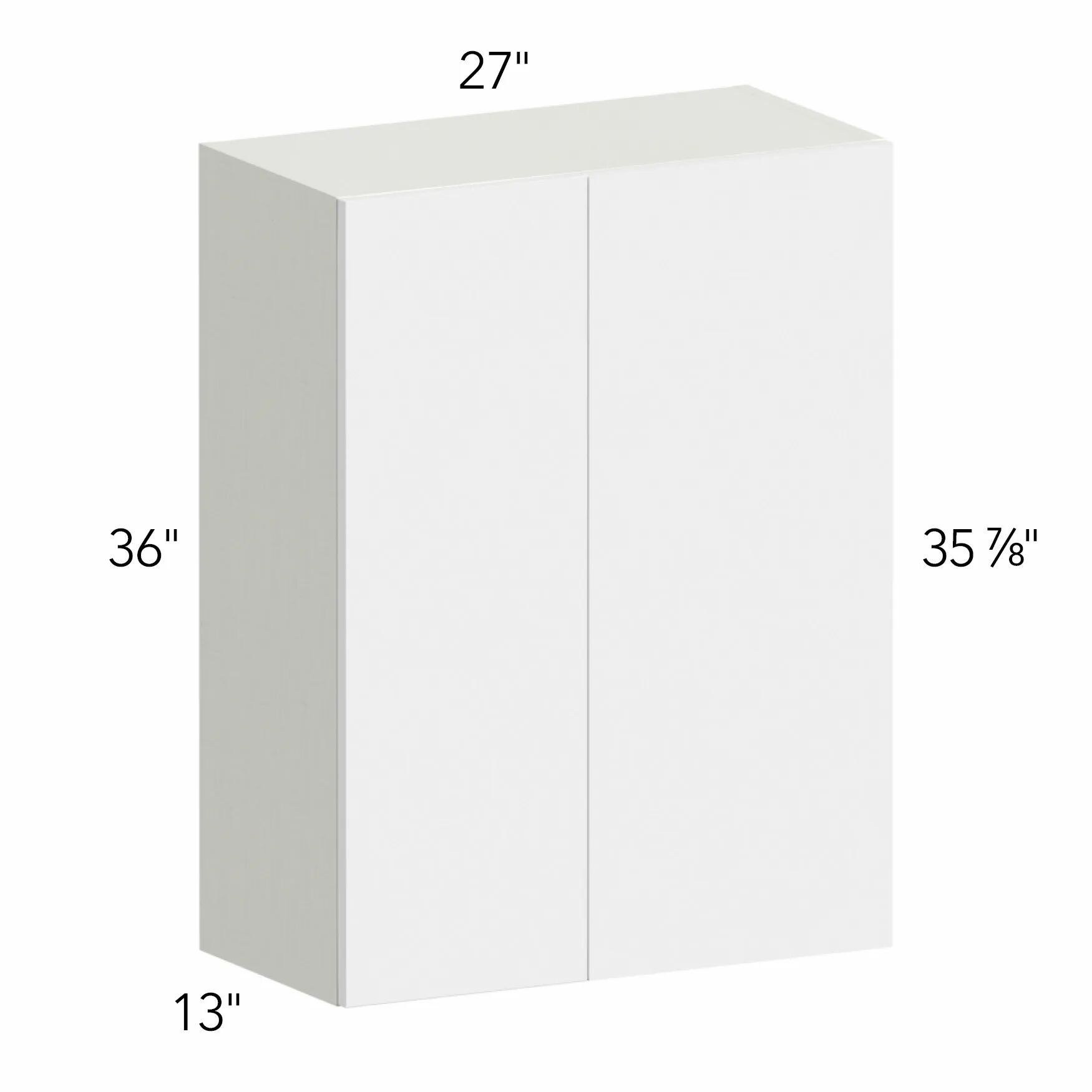 Illume® Tuscany Cashmere 27"W x 36"H x 13"D Blind Corner Cabinet (WBC2736)