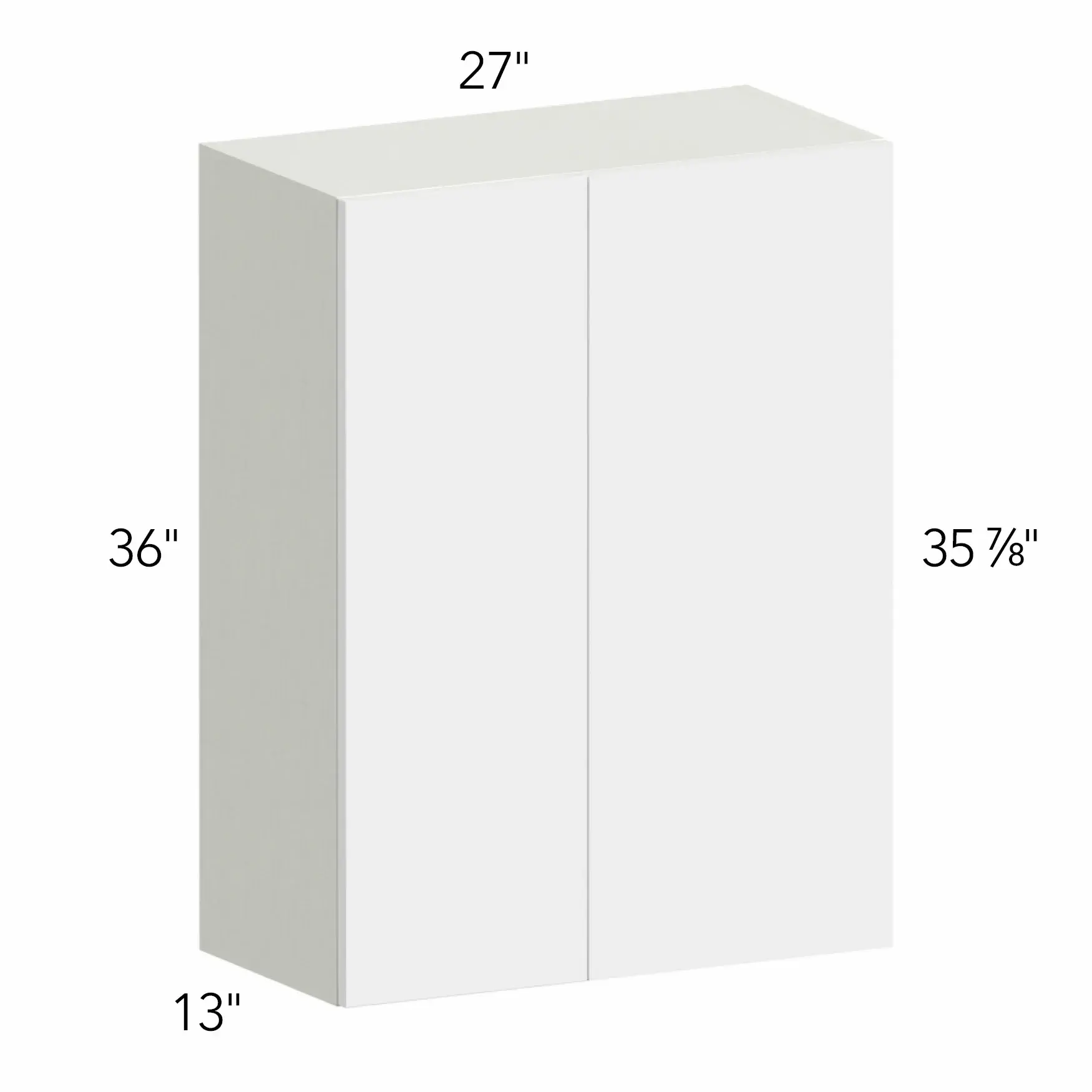 Illume® Tuscany Cashmere 27"W x 36"H x 13"D Blind Corner Cabinet (WBC2736)