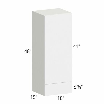 Ovela® Tuscany Antracita 18"W x 48"H x 15"D Wall Cabinet with Drawers (WD1848)