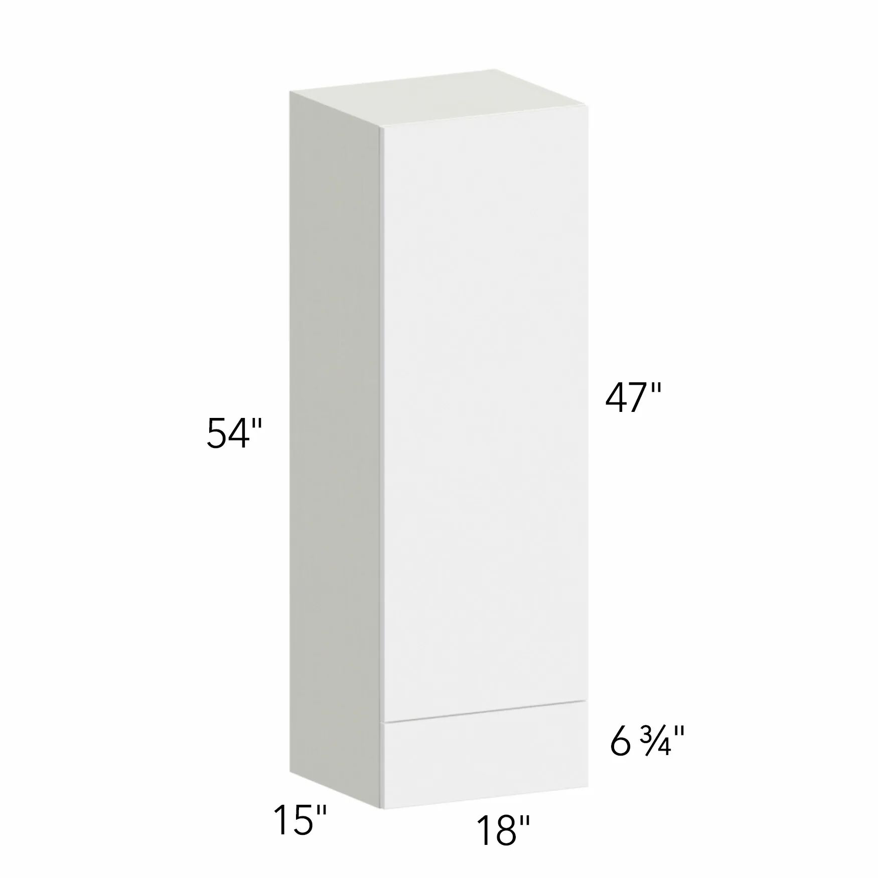 Ovela® Tuscany Ida 2 18"W x 54"H x 15"D Wall Cabinet with Drawers (WD1854)