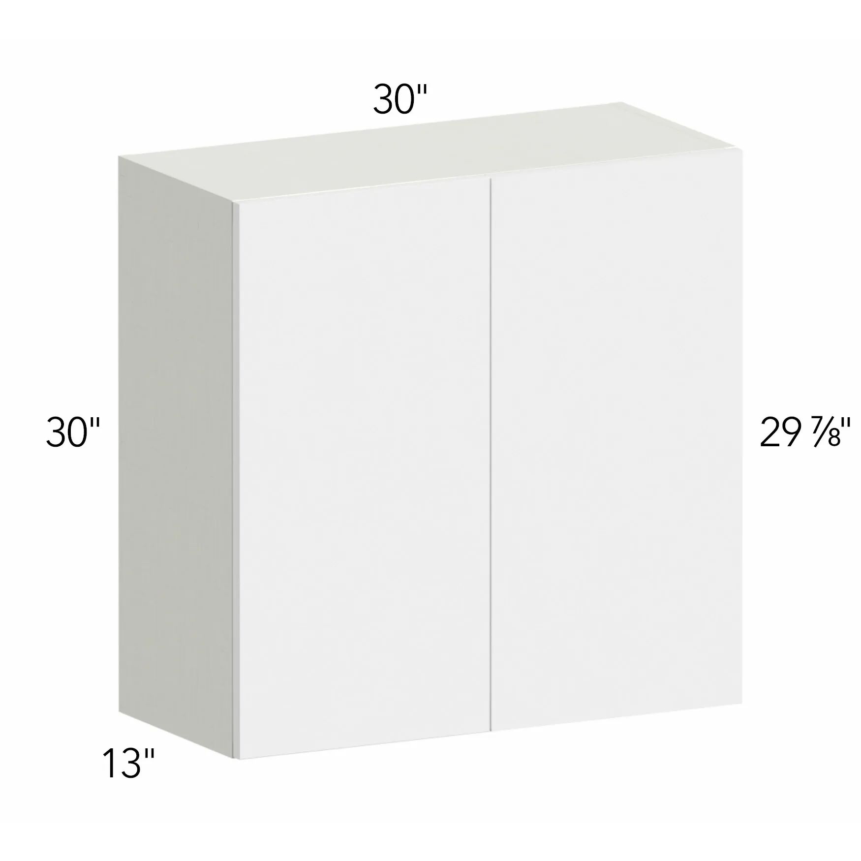 Illume® Tuscany Como Ash 2 30"W x 30"H x 13"D Blind Corner Cabinet (WBC3030)