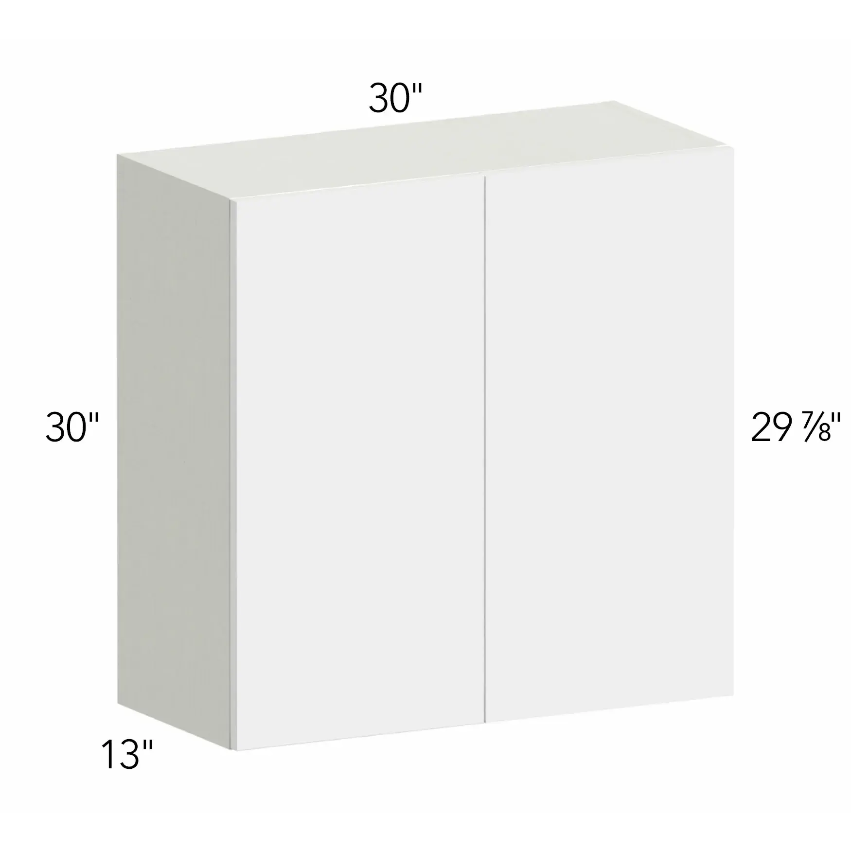 Illume® Tuscany Como Ash 2 30"W x 30"H x 13"D Blind Corner Cabinet (WBC3030)