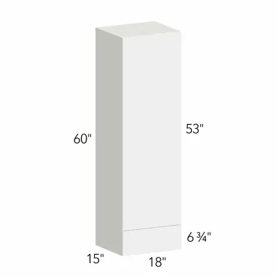 Ovela® Tuscany Frappe 1 18"W x 60"H x 15"D Wall Cabinet with Drawers (WD1860)