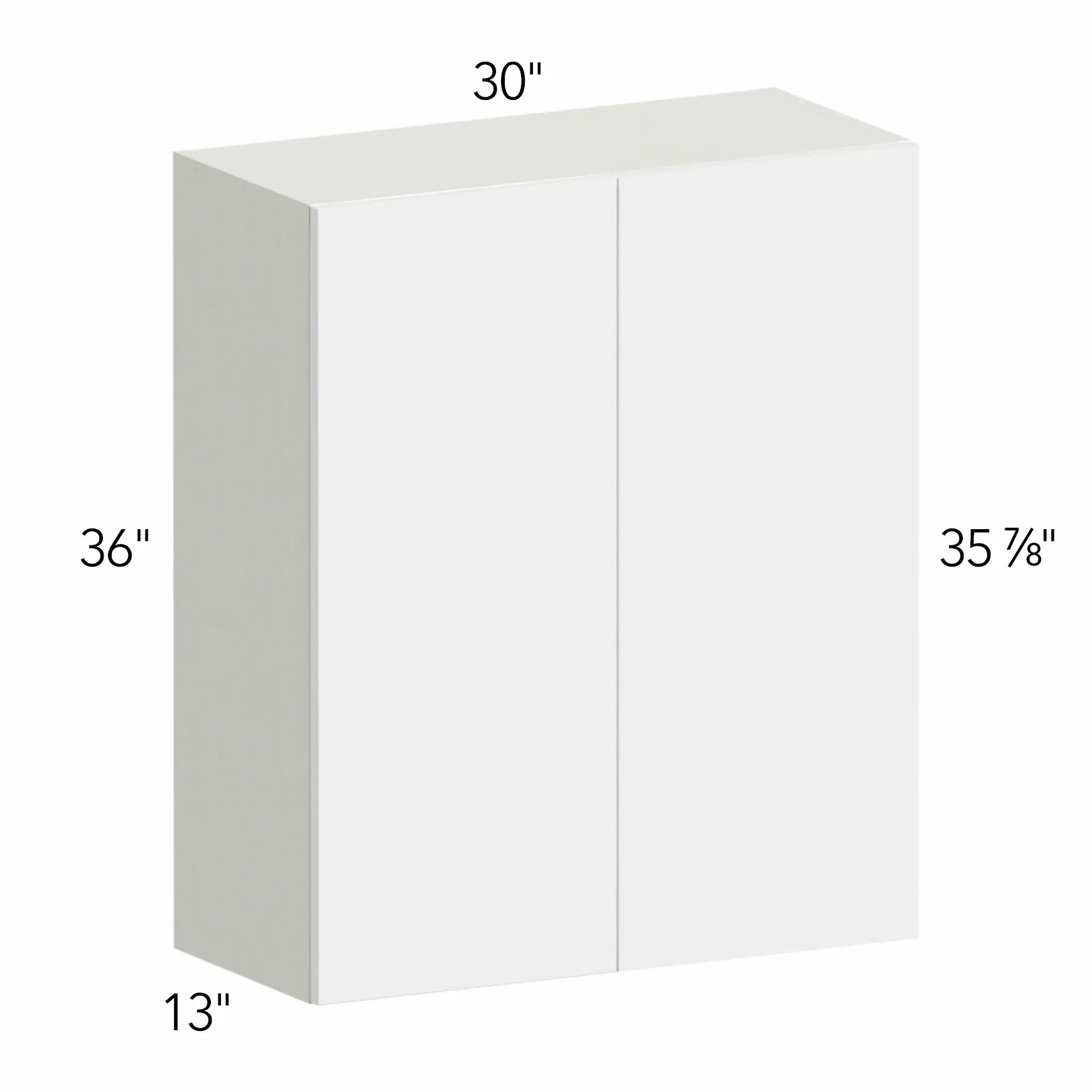Illume® Tuscany Basalto 30"W x 36"H x 13"D Blind Corner Cabinet (WBC3036)