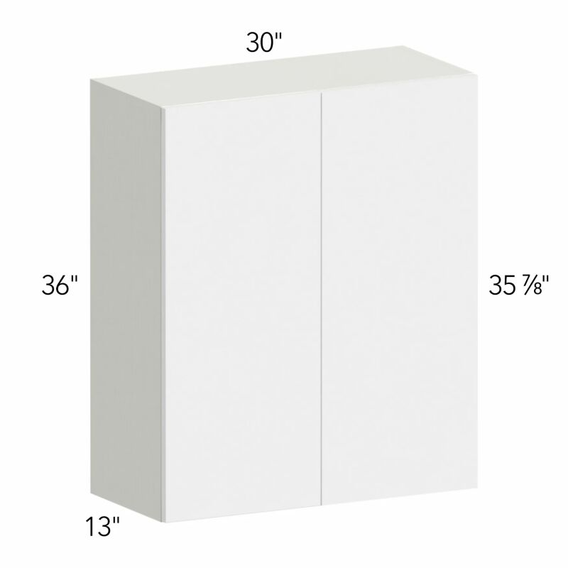 Illume® Catalina Bianco Gloss 30"W x 36"H x 13"D Blind Corner Cabinet (WBC3036)