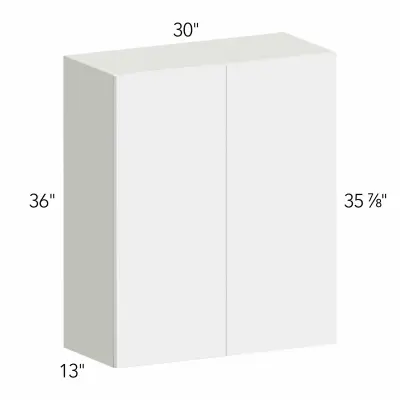 Illume® Catalina Bianco Gloss 30"W x 36"H x 13"D Blind Corner Cabinet (WBC3036)