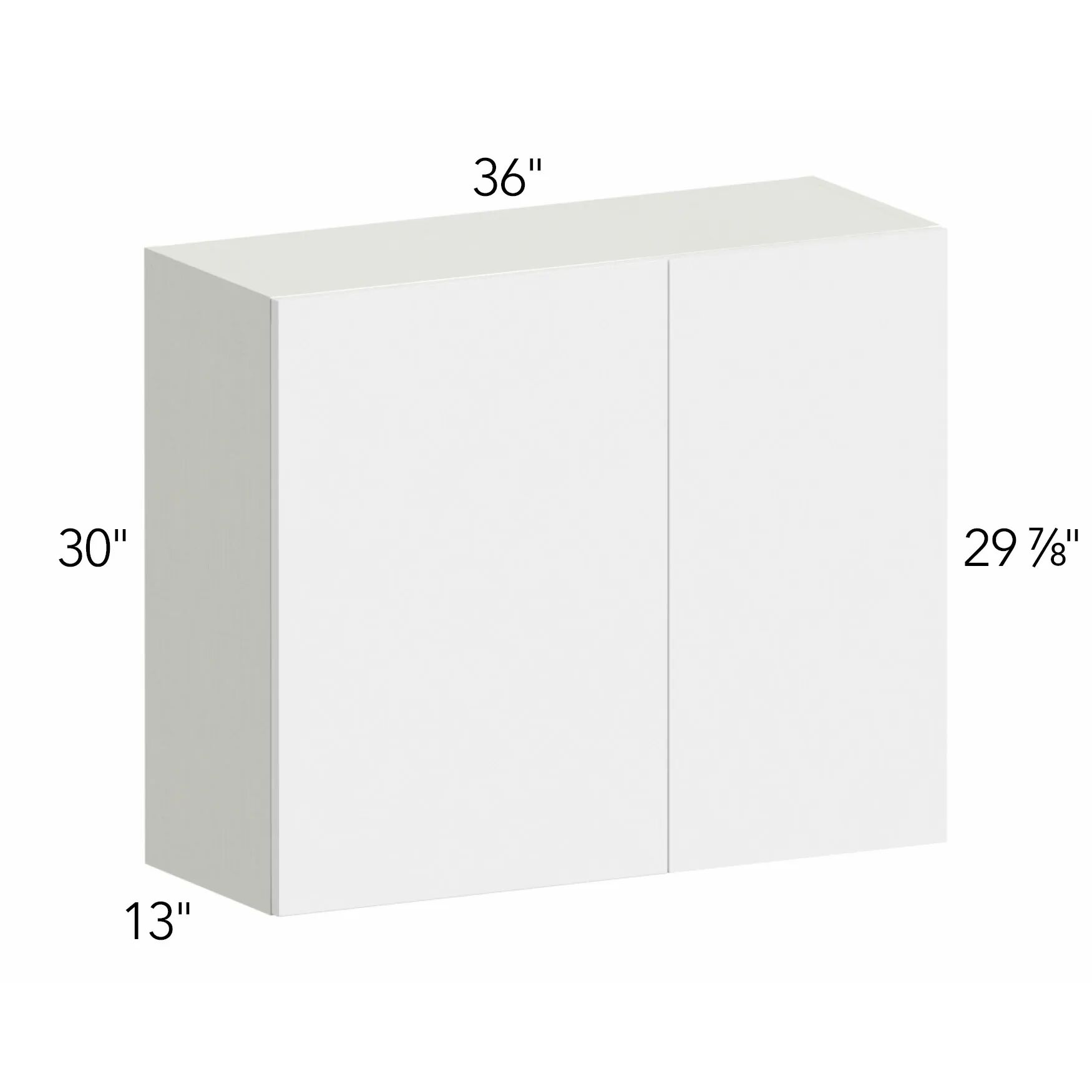 Illume® Tuscany Como Ash 2 36"W x 30"H x 13"D Blind Corner Cabinet (WBC3630)