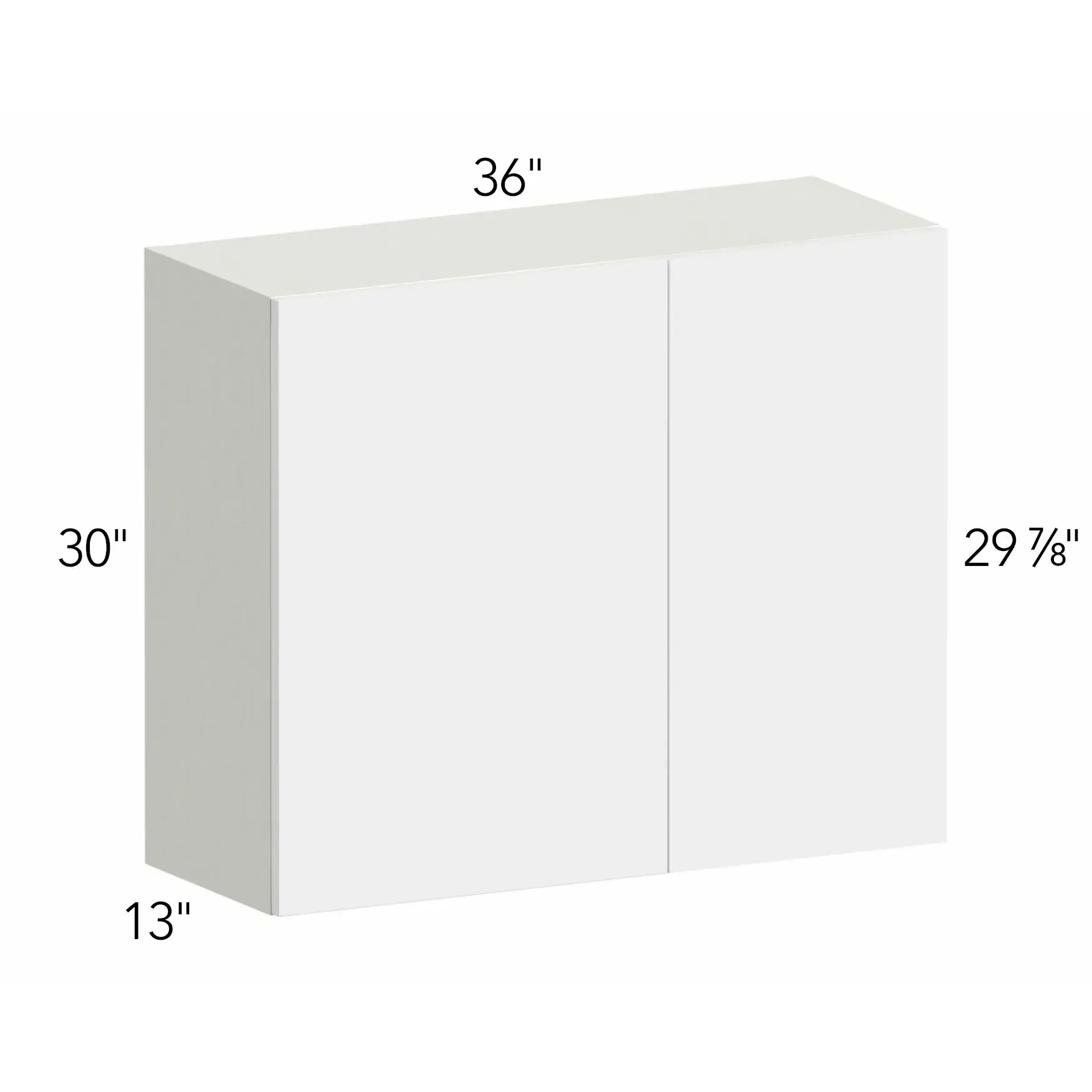 Illume® Tuscany Como Ash 2 36"W x 30"H x 13"D Blind Corner Cabinet (WBC3630)