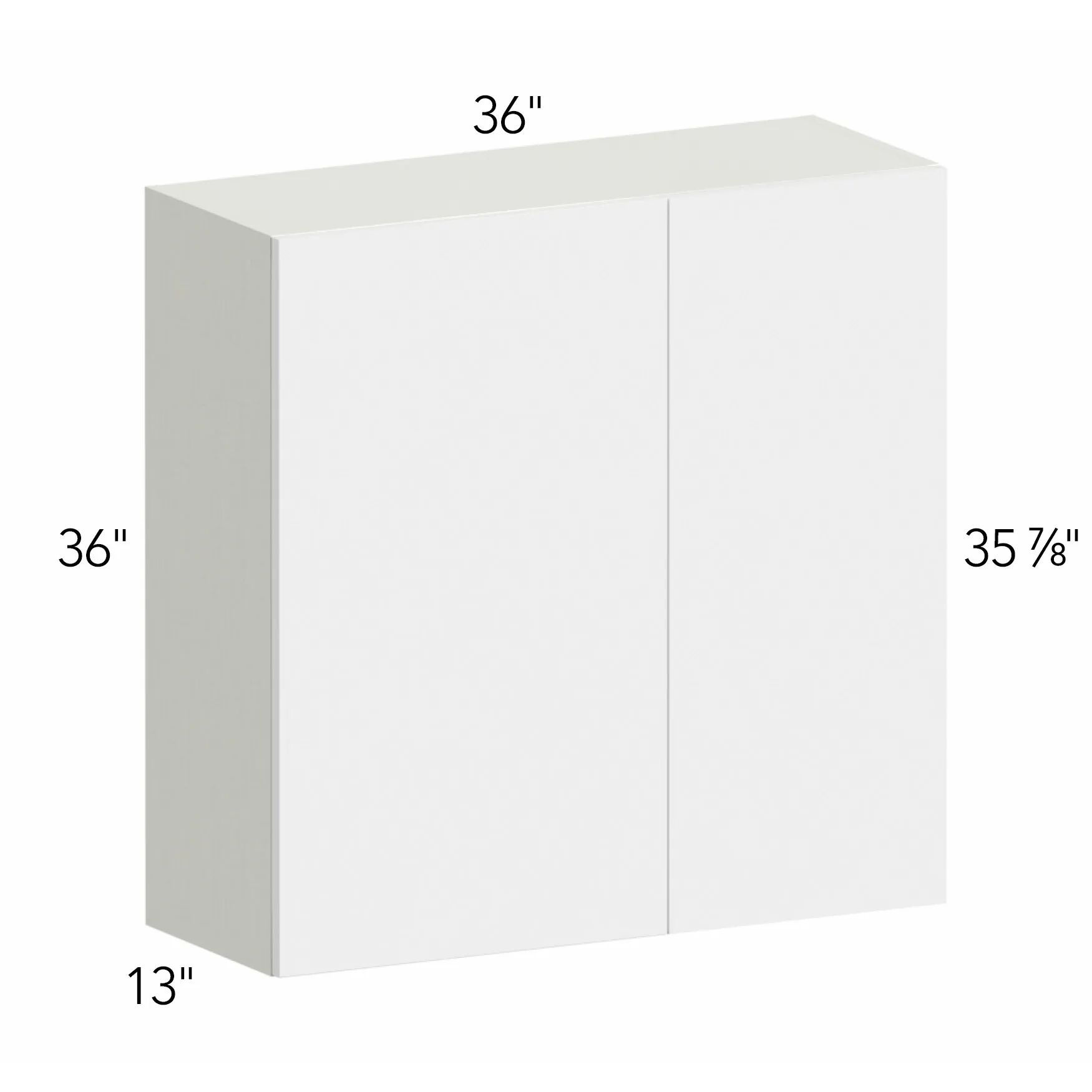Illume® Tuscany Como Ash 2 36"W x 36"H x 13"D Blind Corner Cabinet (WBC3636)