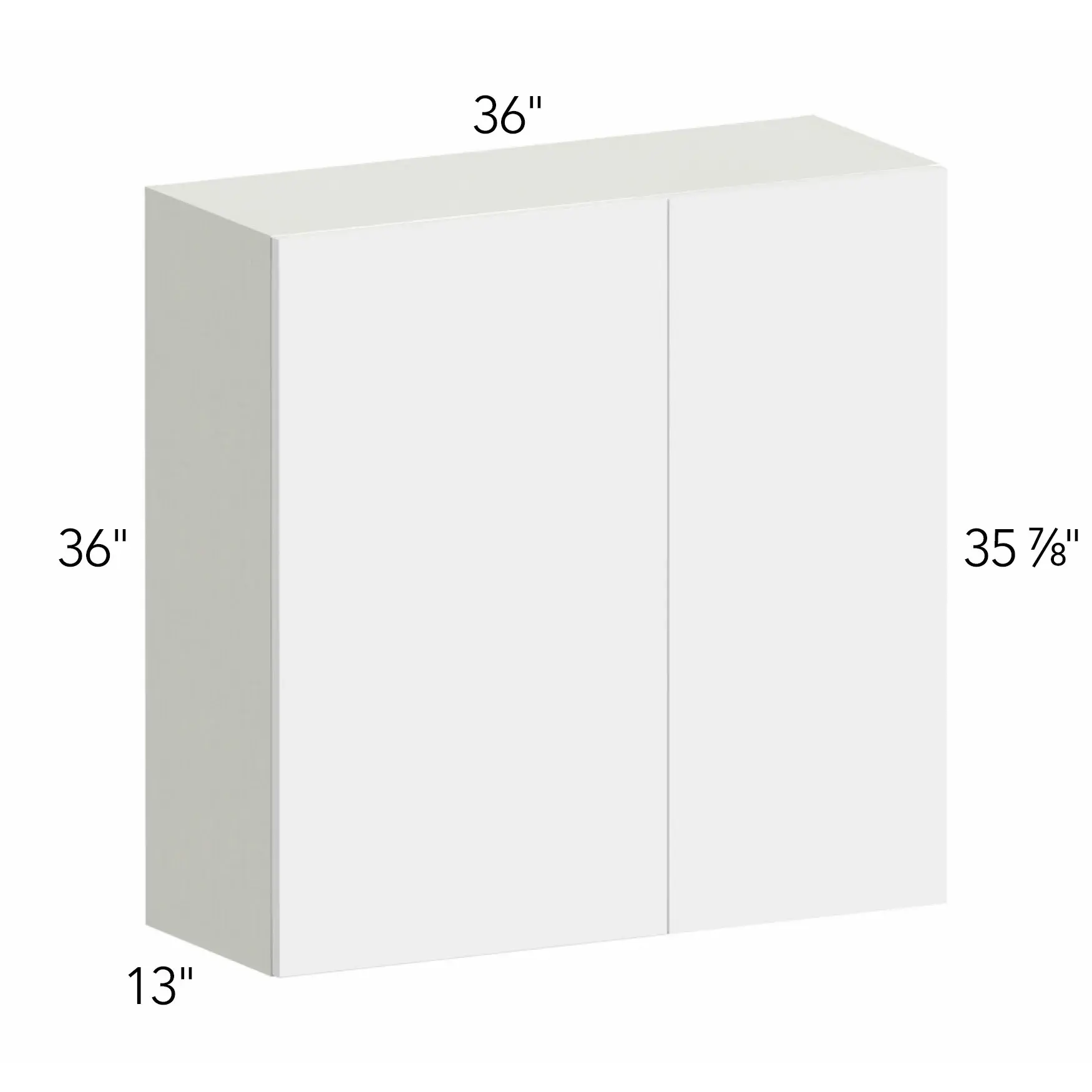 Illume® Tuscany Como Ash 2 36"W x 36"H x 13"D Blind Corner Cabinet (WBC3636)