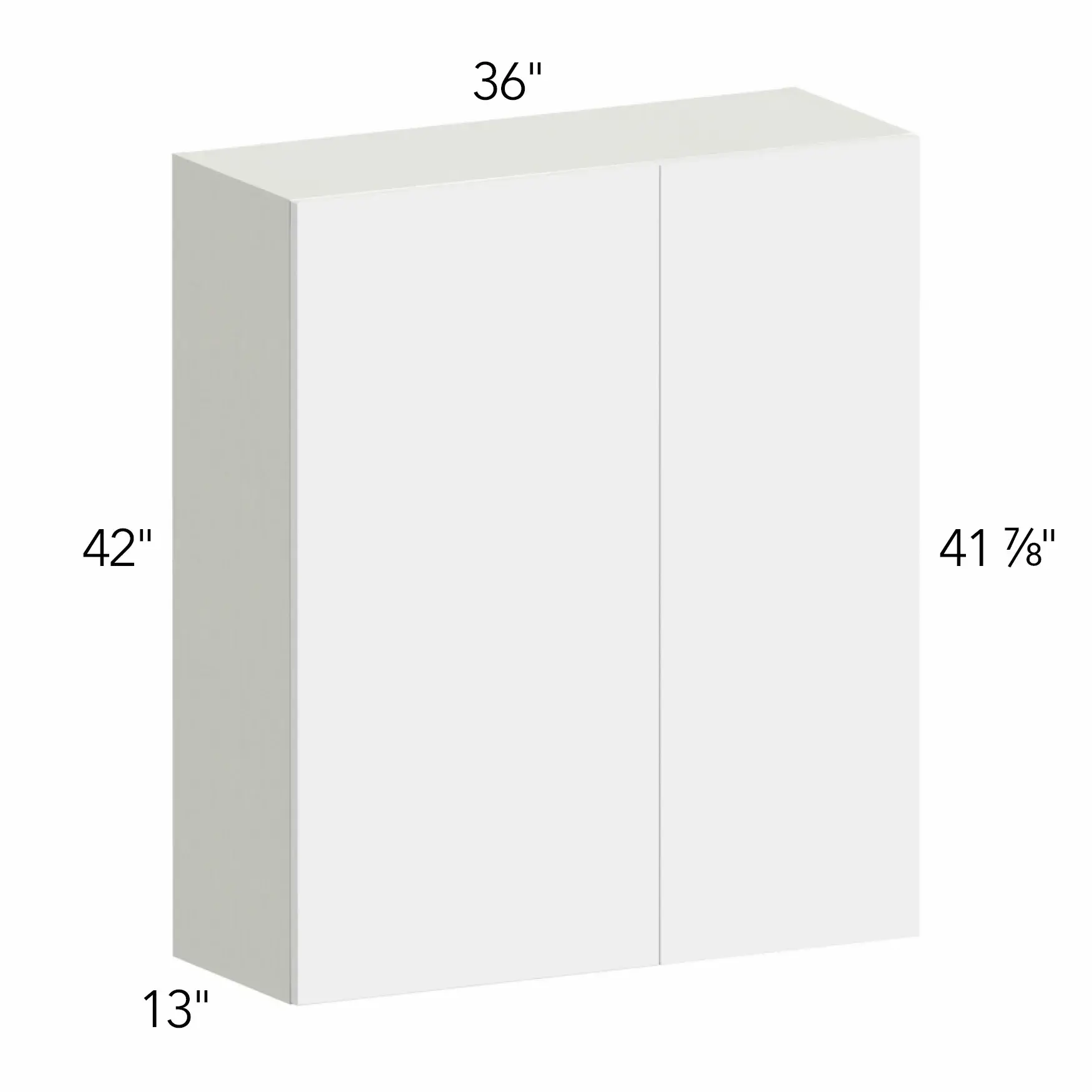 Illume® Tuscany Como Ash 2 36"W x 42"H x 13"D Blind Corner Cabinet (WBC3642)