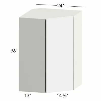 Illume® Tuscany Antracita 24"W x 36"H x 24"D Diagonal Corner Wall Cabinet (WDC2436)