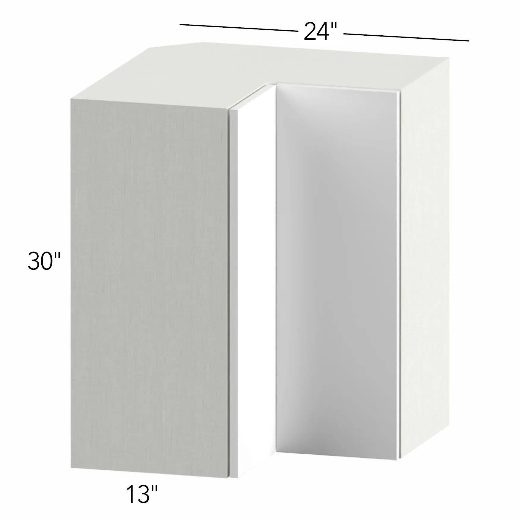Ovela® Tuscany Ida 2 24"W x 30"H x 24"D Pie Cut Corner Cabinet (WPC2430)