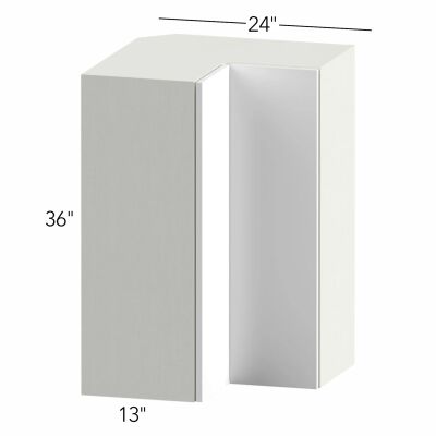 Ovela® Tuscany Ida 2 24"W x 36"H x 24"D Pie Cut Corner Cabinet (WPC2436)