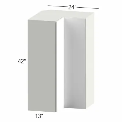 Illume® Catalina Carbone Matte 24"W x 42"H x 24"D Pie Cut Corner Cabinet (WPC2442)