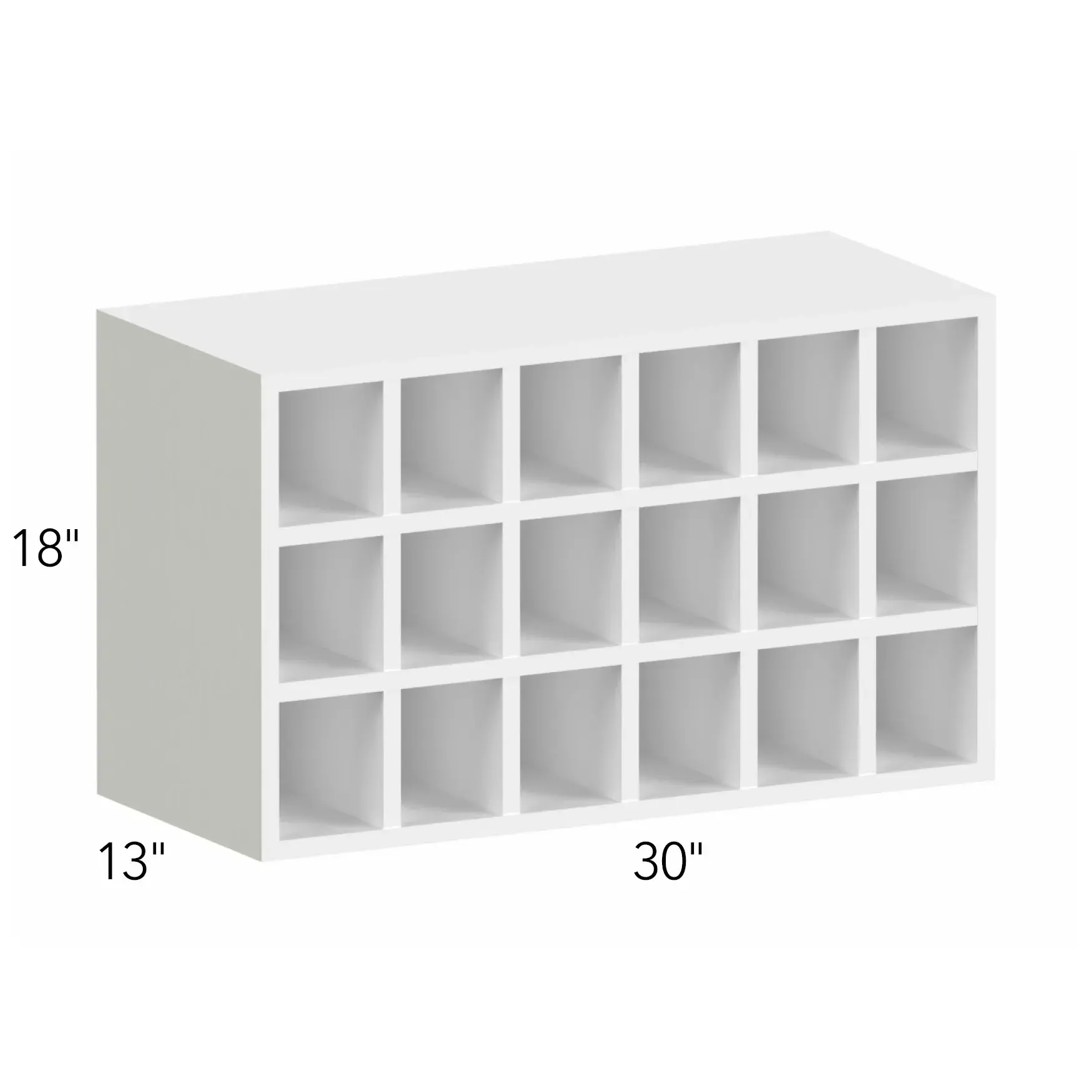 Illume® Tuscany Basalto 30"W x 18"H x 13"D Wall Wine Rack (WR3018)