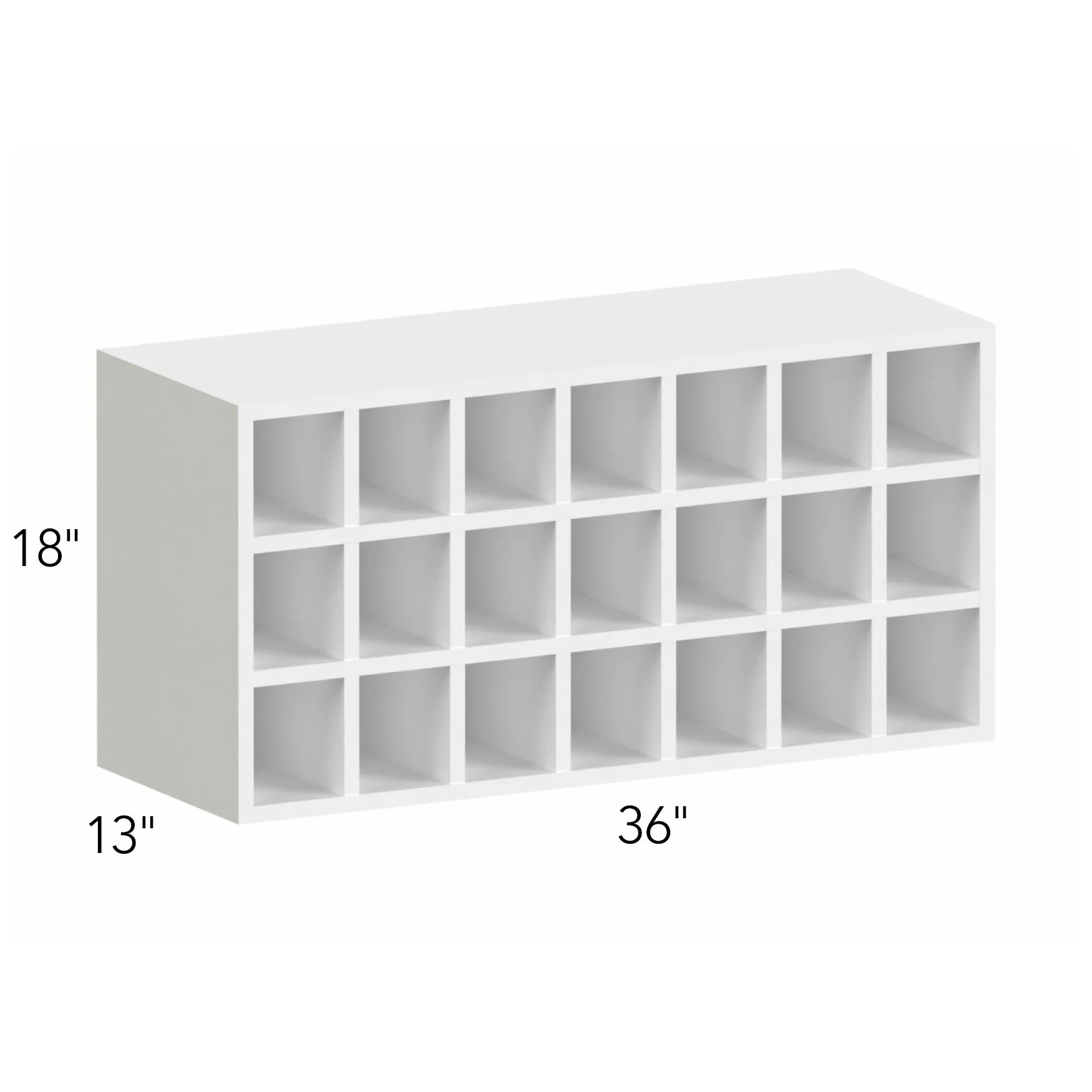 Illume® Tuscany Basalto 36"W x 18"H x 13"D Wall Wine Rack (WR3618)
