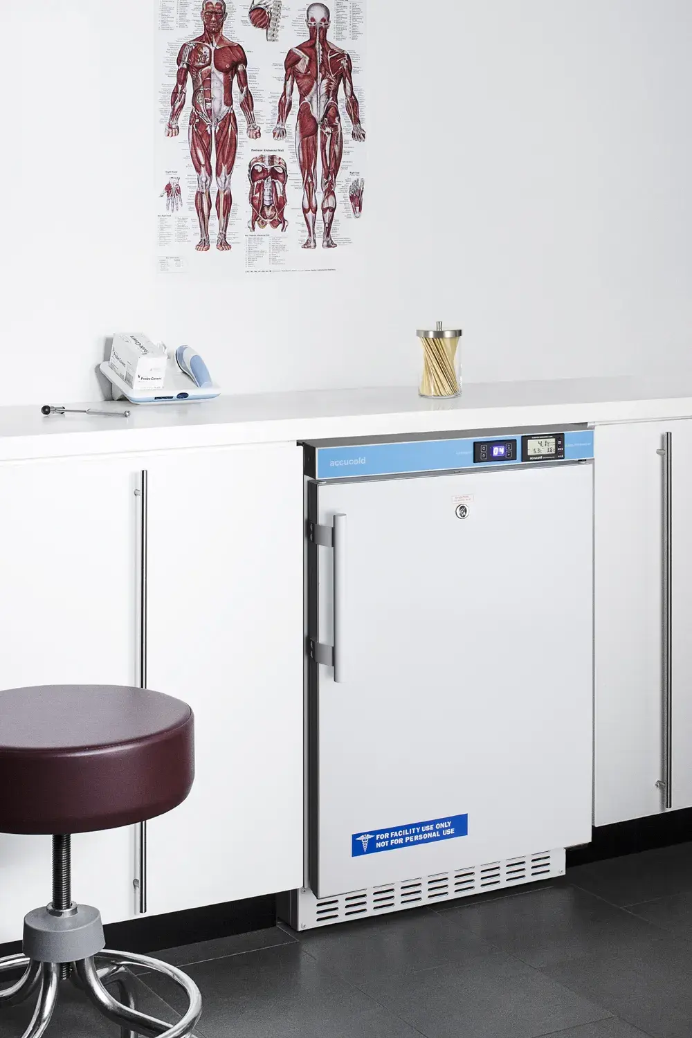 Summit ACR45LCAL 20" Wide Built-In Pharmacy All-Refrigerator, ADA Compliant