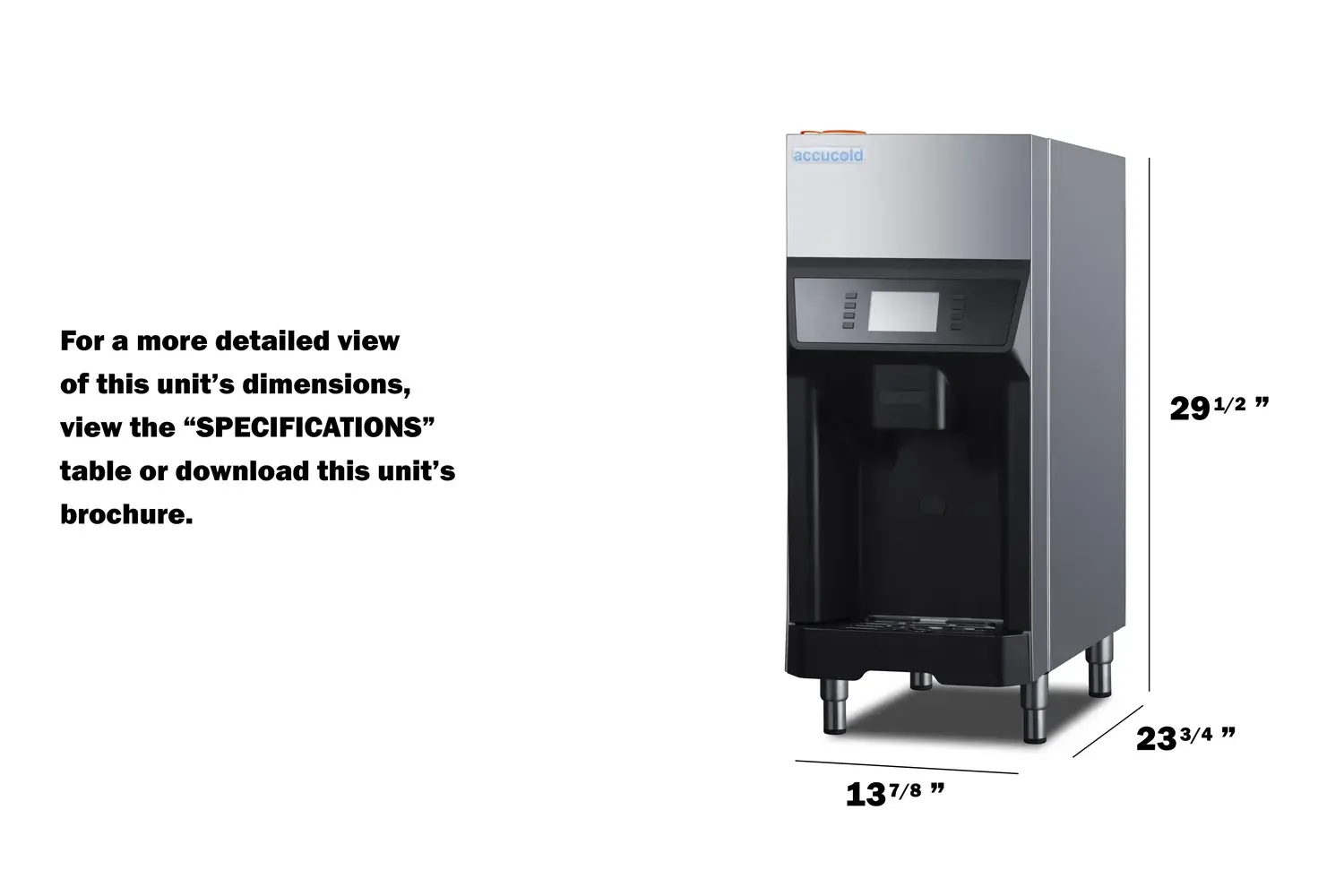 Summit AIWD220 220 lb. Ice + Water Dispenser