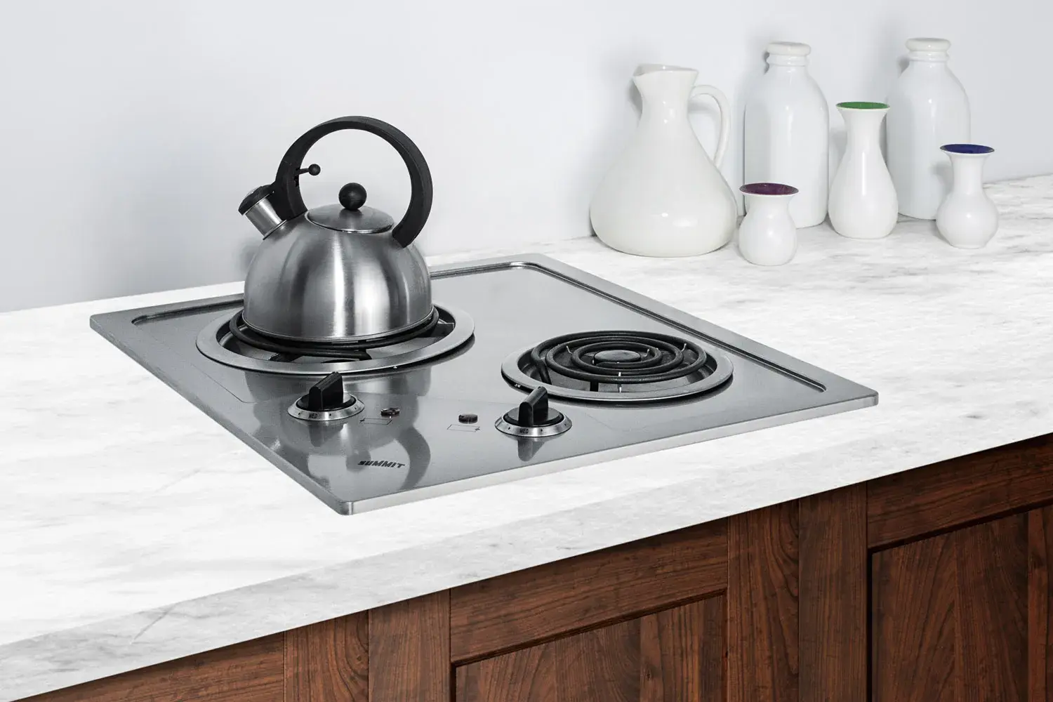 Summit CR2B122 21" Wide 115V 2-Burner Coil Cooktop