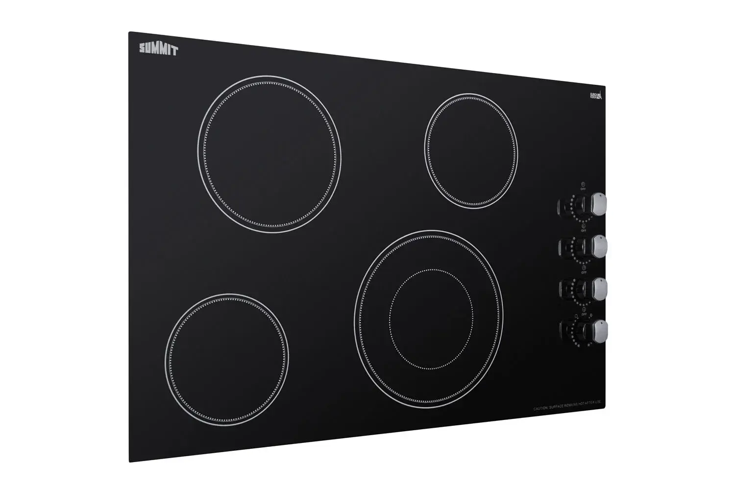 Summit CR4B30MB 30" Wide 208-240V 4-Burner Radiant Cooktop