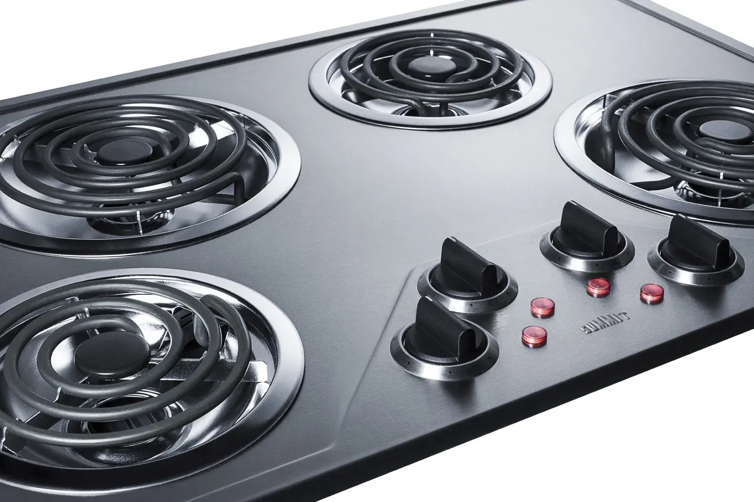 Summit CR431SS 30" Wide 230V 4-Burner Coil Cooktop