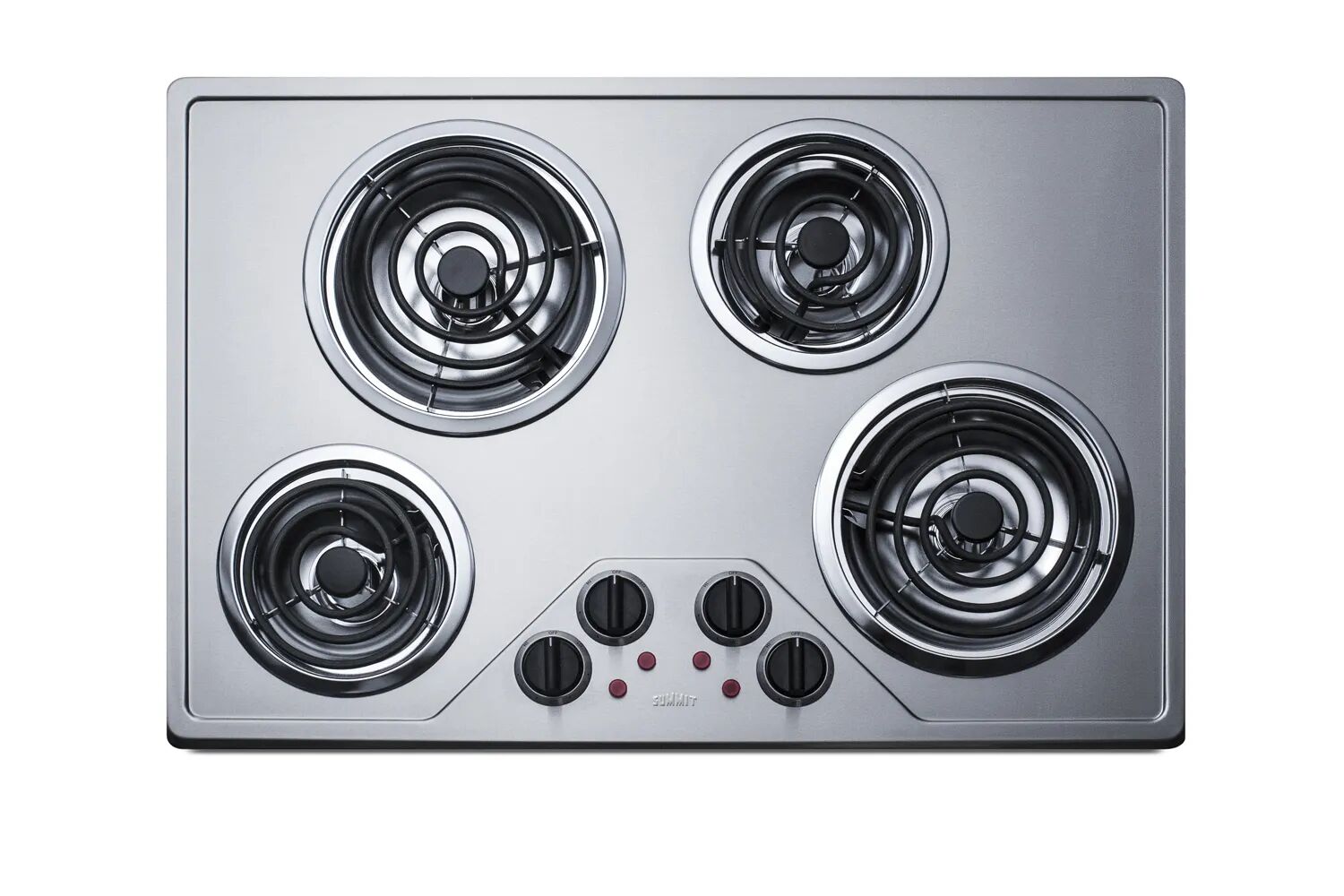 Summit CR431SS 30" Wide 230V 4-Burner Coil Cooktop