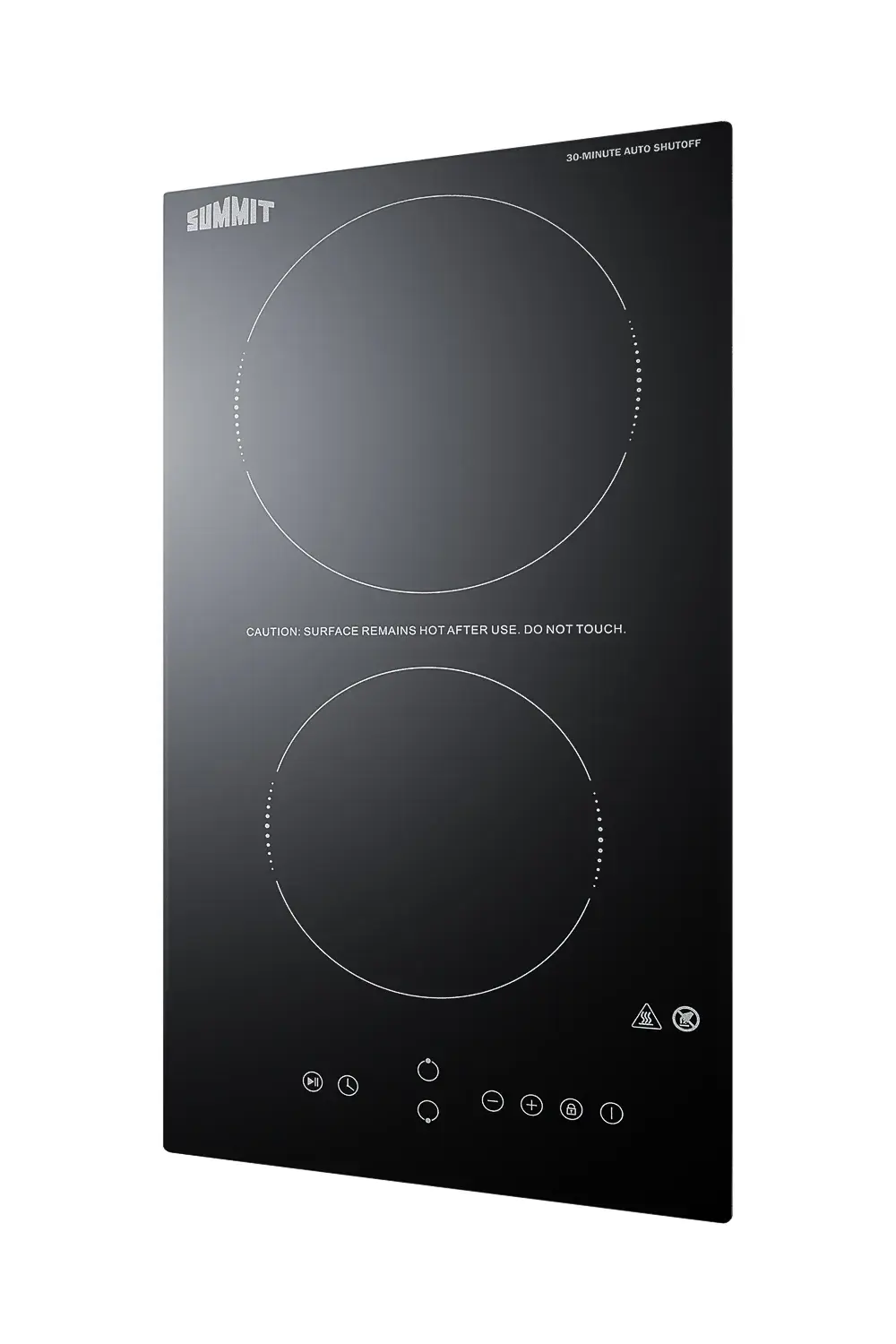 Summit CRH2BT30230 12" Wide 230V 2-Burner Radiant Cooktop With Safety Shutoff