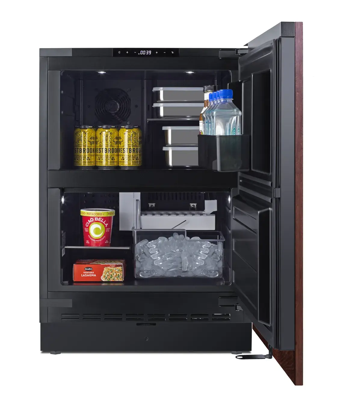 Summit FFRF5IMPNR 24" Wide Refrigerator-Freezer with Factory-Installed Icemaker (Panel Not Included)