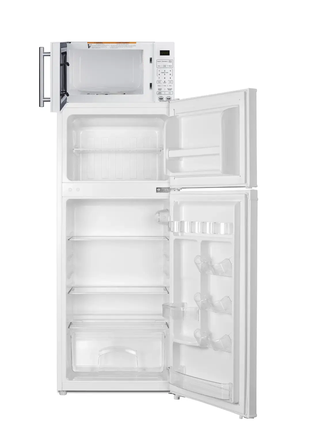 Summit MRF72WA Microwave/Refrigerator-Freezer Combination with Allocator