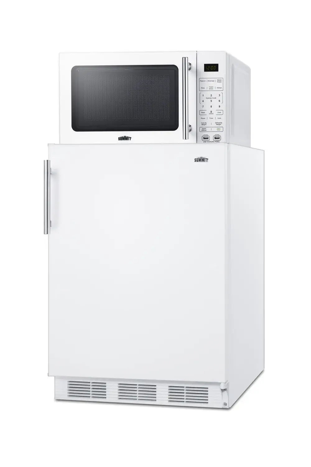 Summit MRF661WA Microwave/Refrigerator-Freezer Combination with Allocator