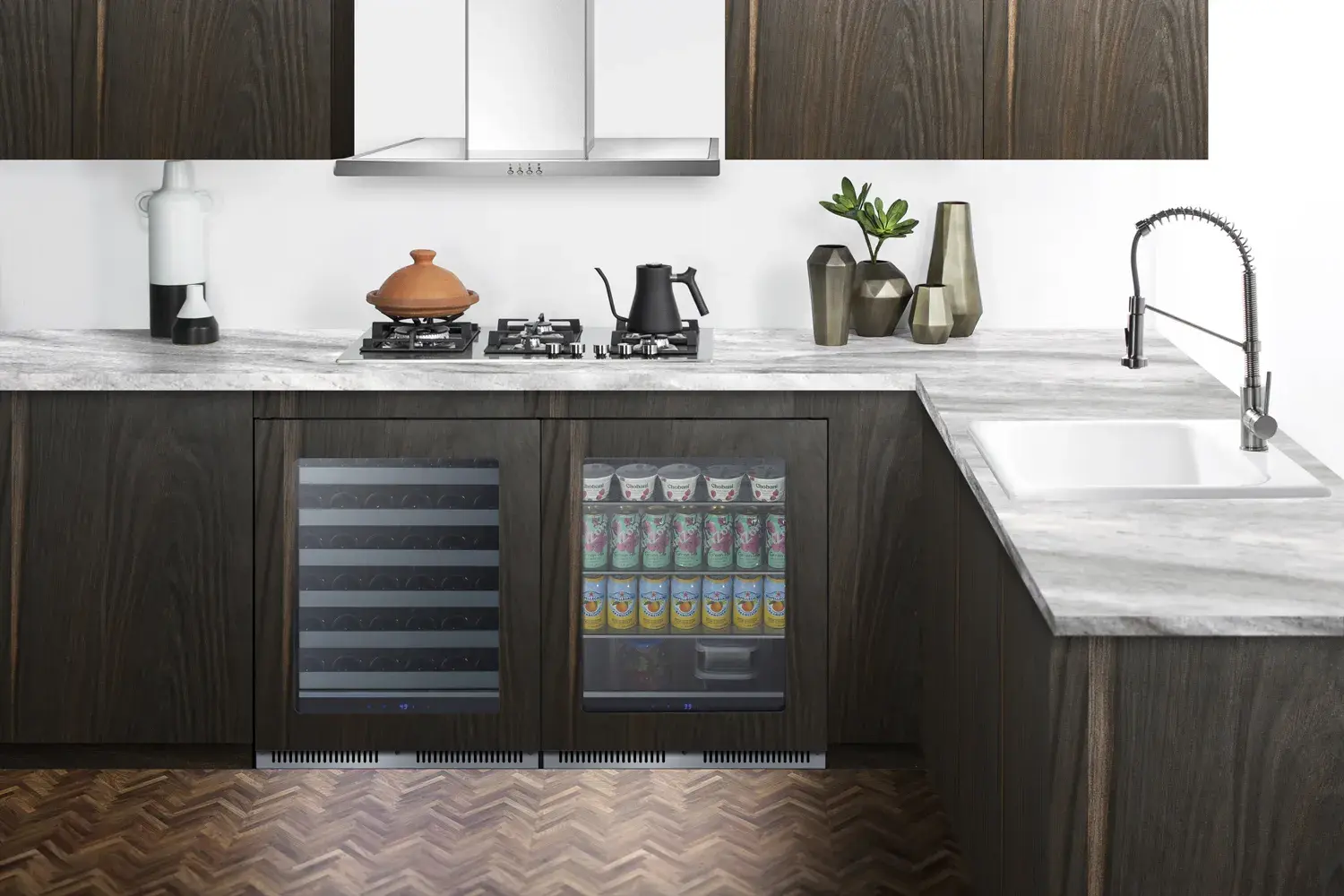 Summit SDHG2443PNR 24" Wide Built-In Beverage Center (Panel Not Included)