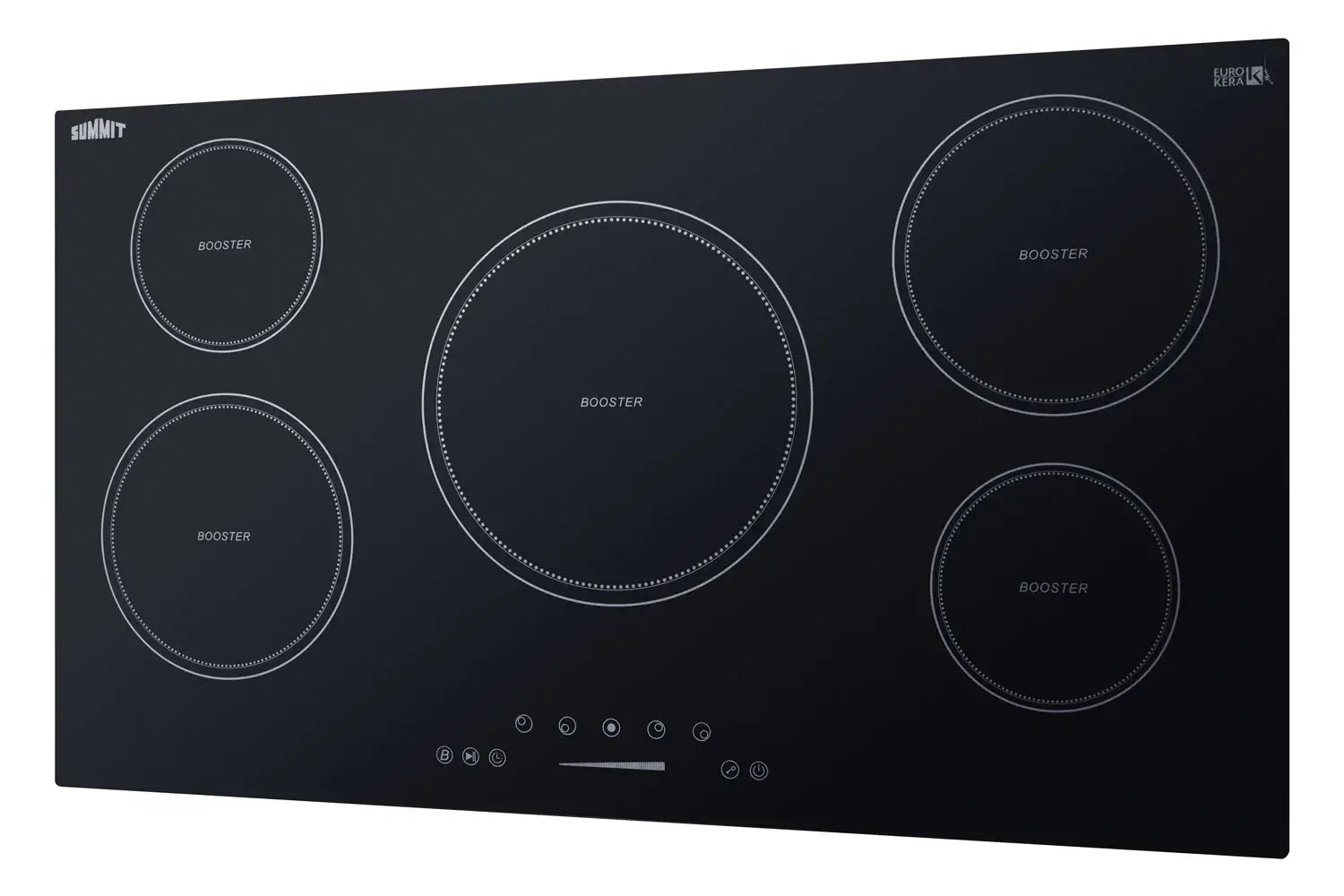 Summit SINC5B36B 36" Wide 208-240V 5-Zone Induction Cooktop