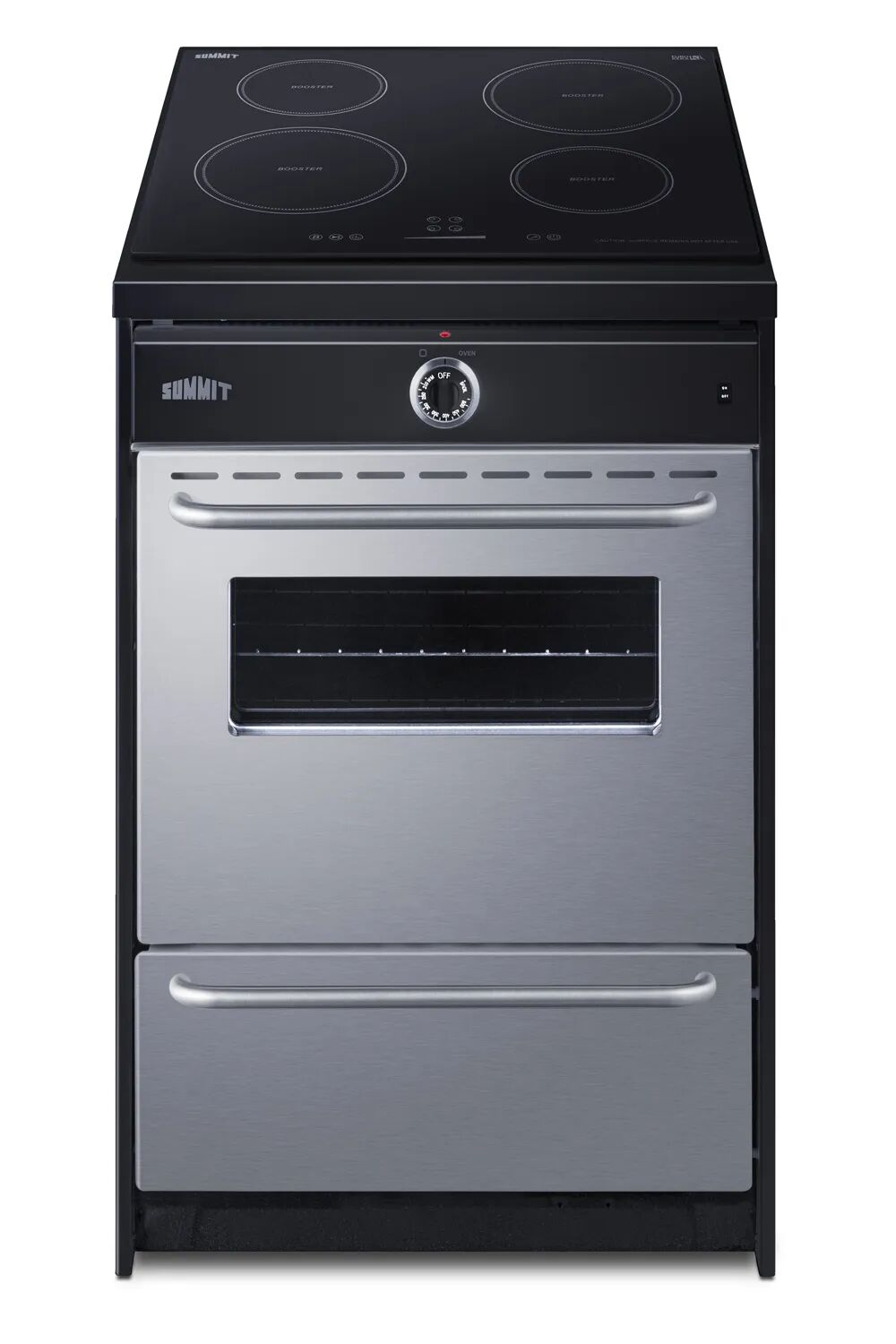Summit TEM665BW 24" Wide Induction Range